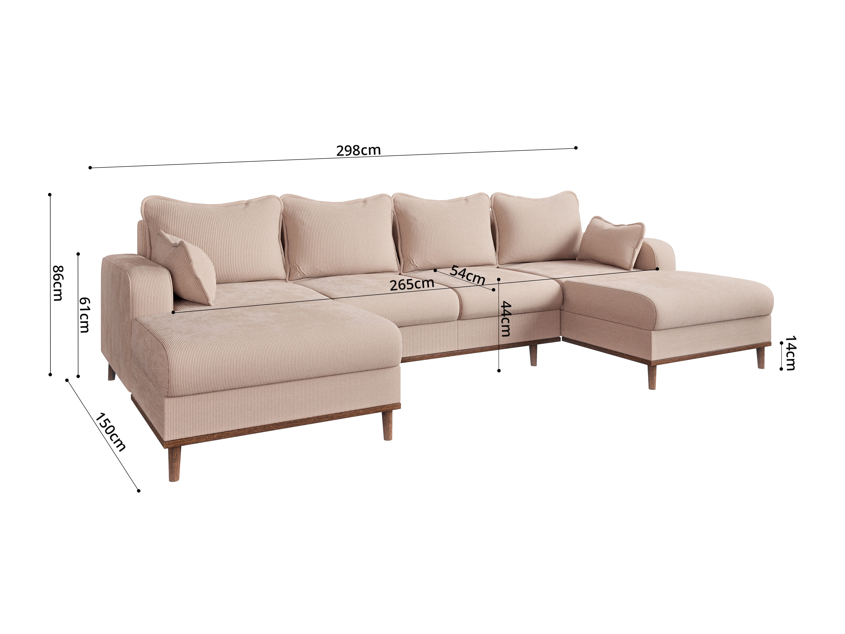 Hjørnesofa Rocklin 131 (Fjord 23)