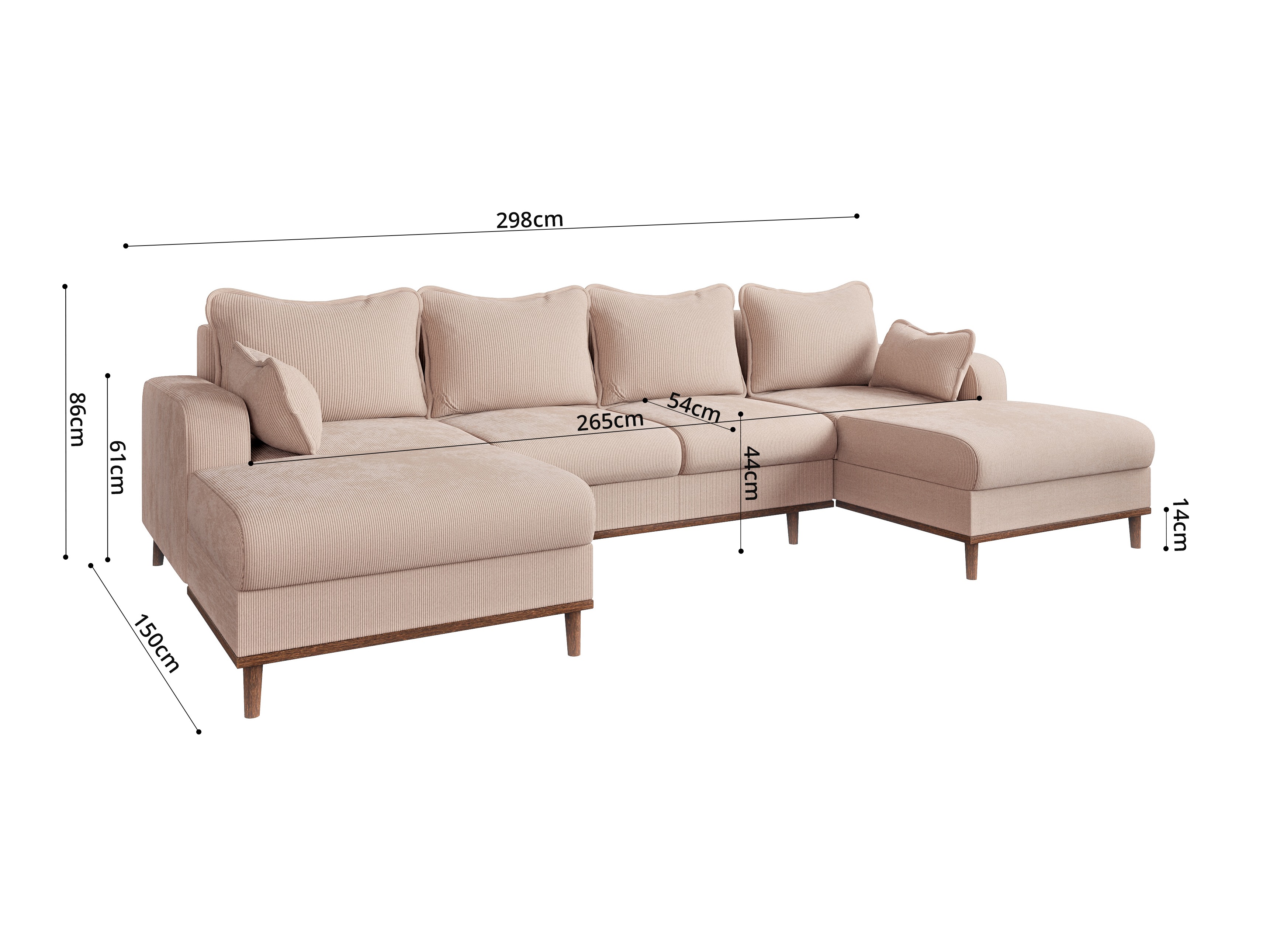 Hjørnesofa Rocklin 131 (Fjord 23)