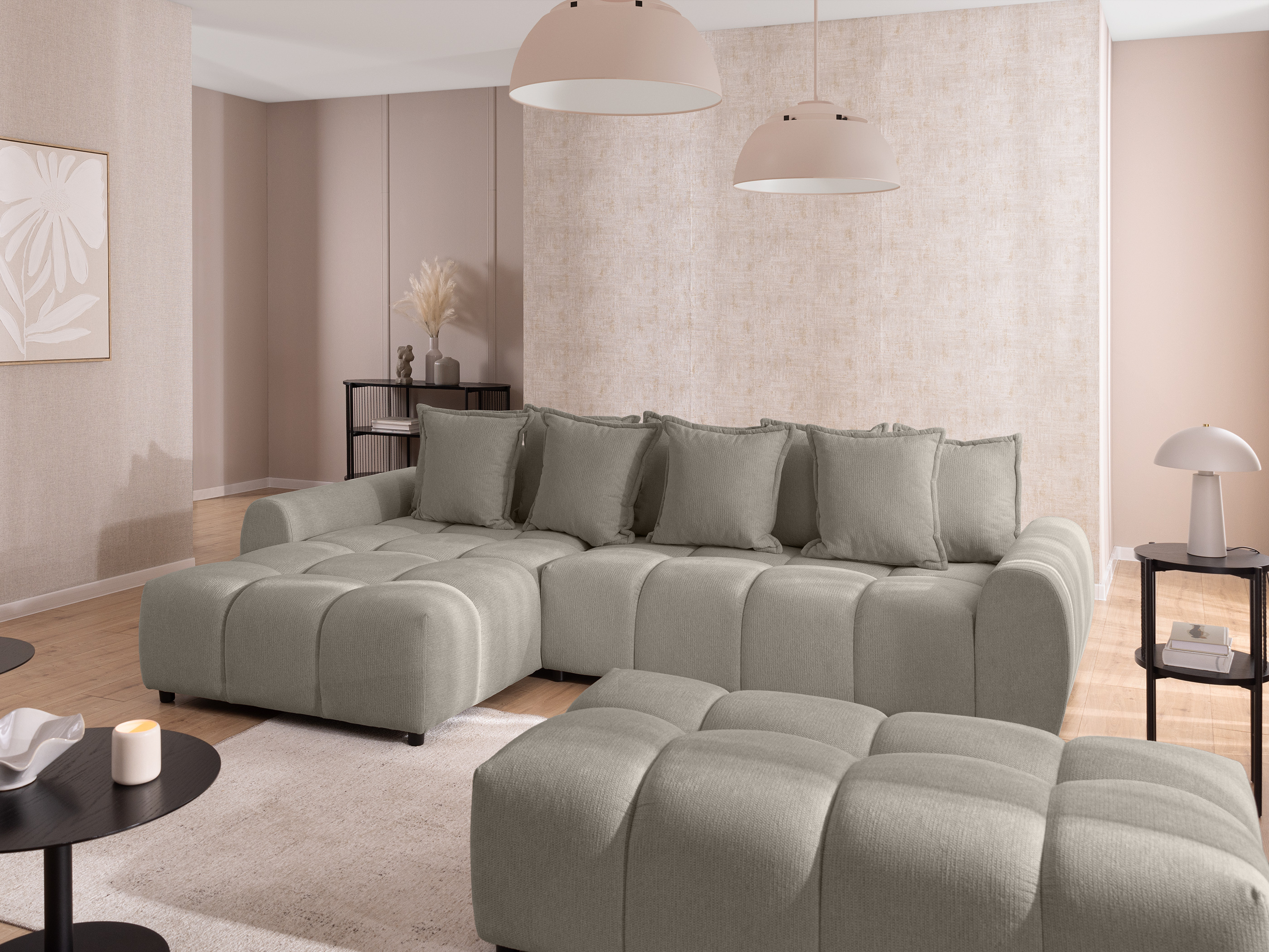 Hjørnesofa Rocklin 132 (Aragon 20)