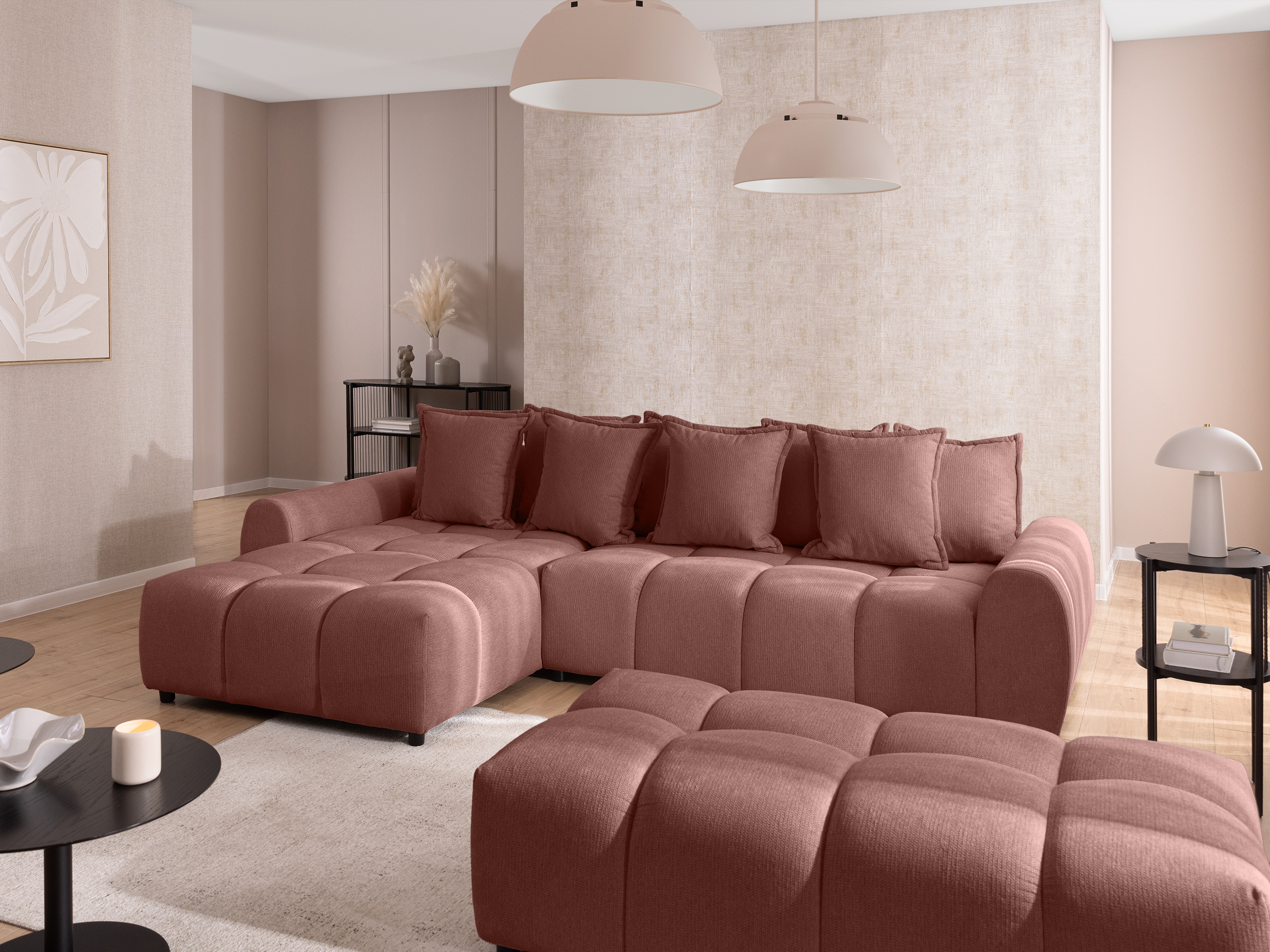 Hjørnesofa Rocklin 132 (Aragon 59)
