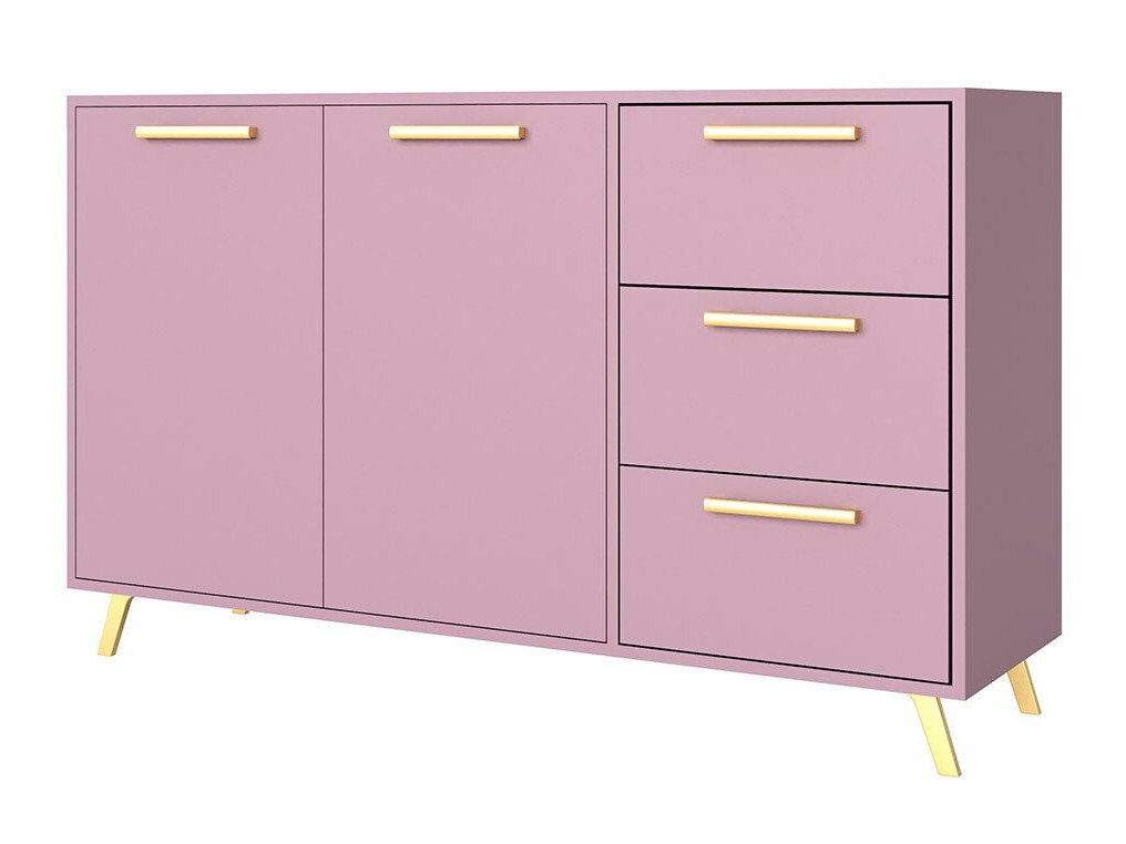 Kommode Rosa (Lilla + Gylden)