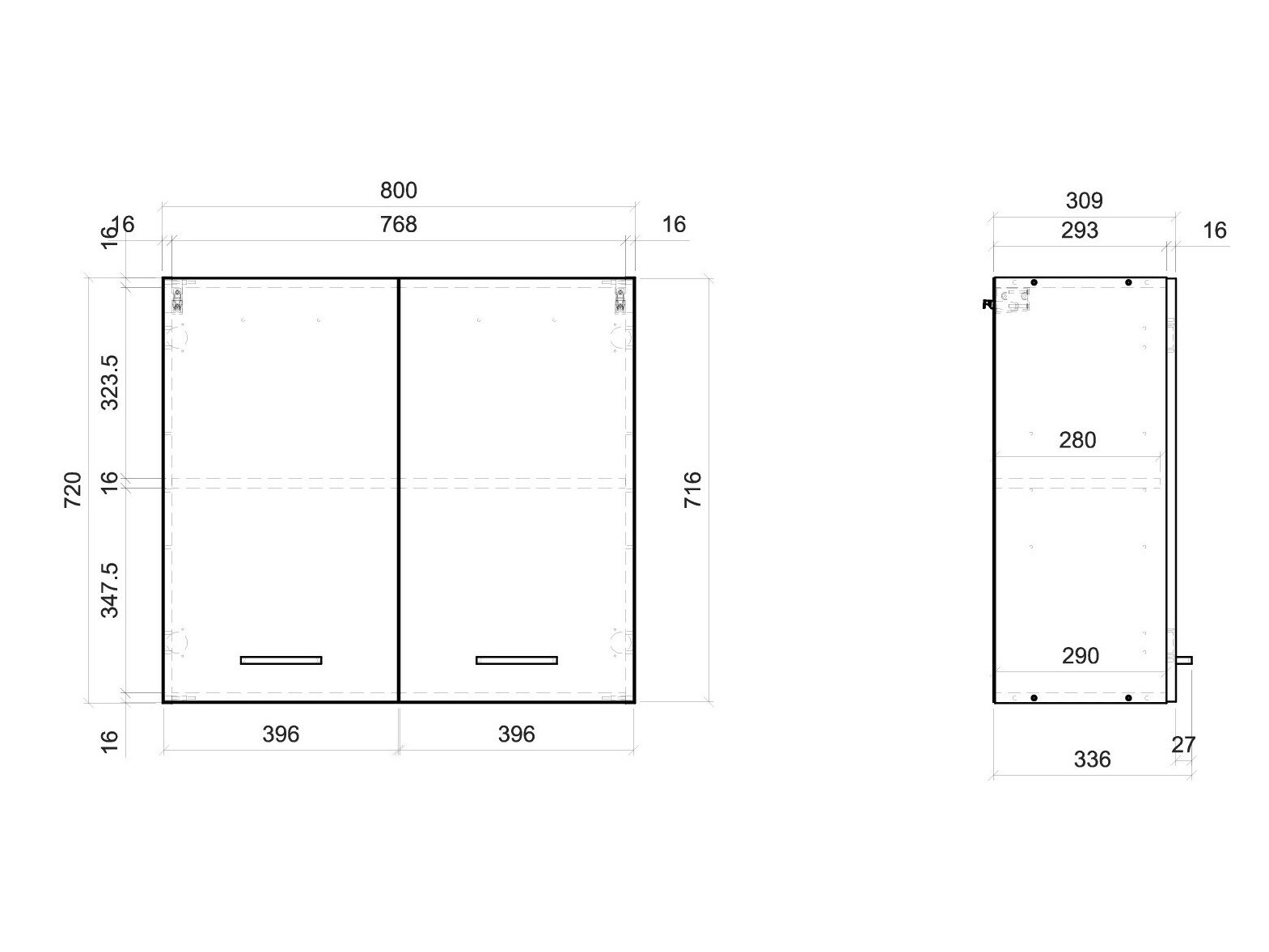 Modulvægskab Quti 116