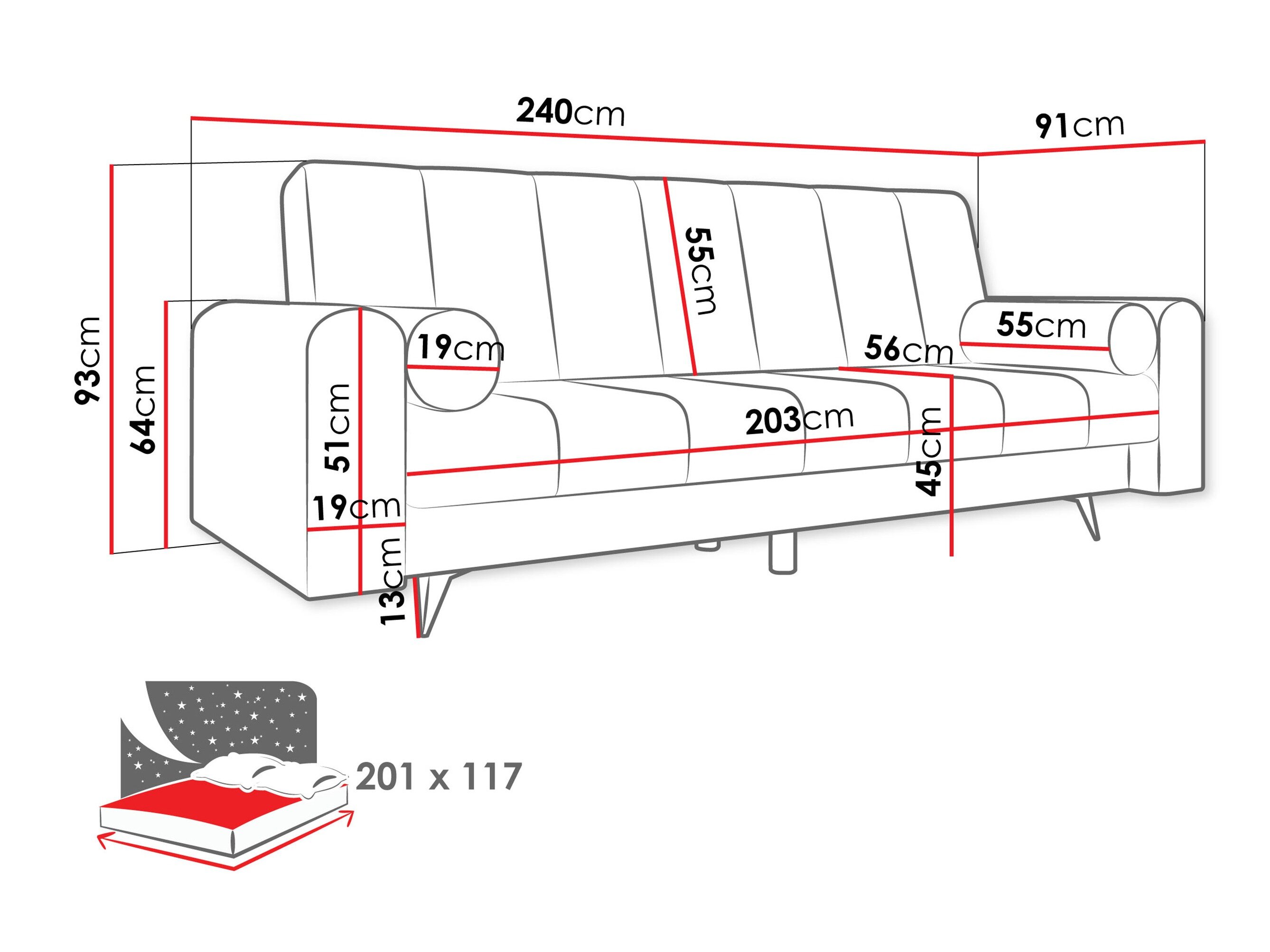 Sovesofa Comfivo 499 (Kronos 19)