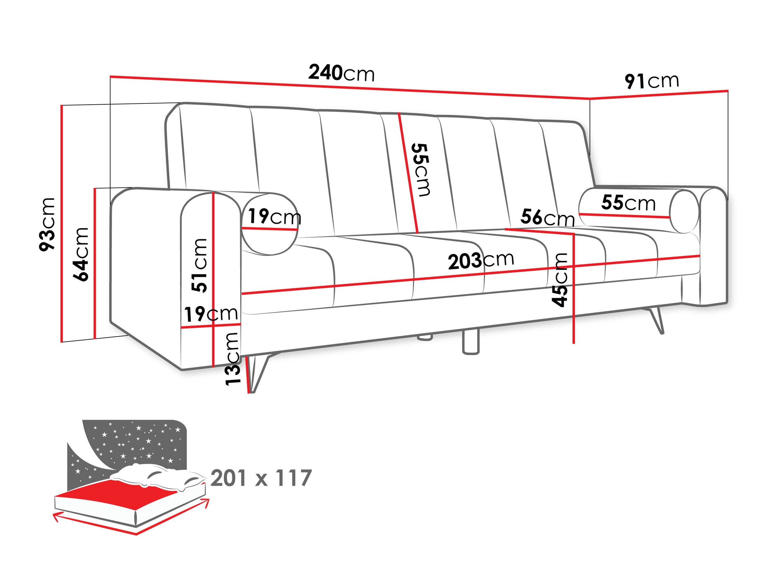 Sovesofa Comfivo 499 (Soul 20)