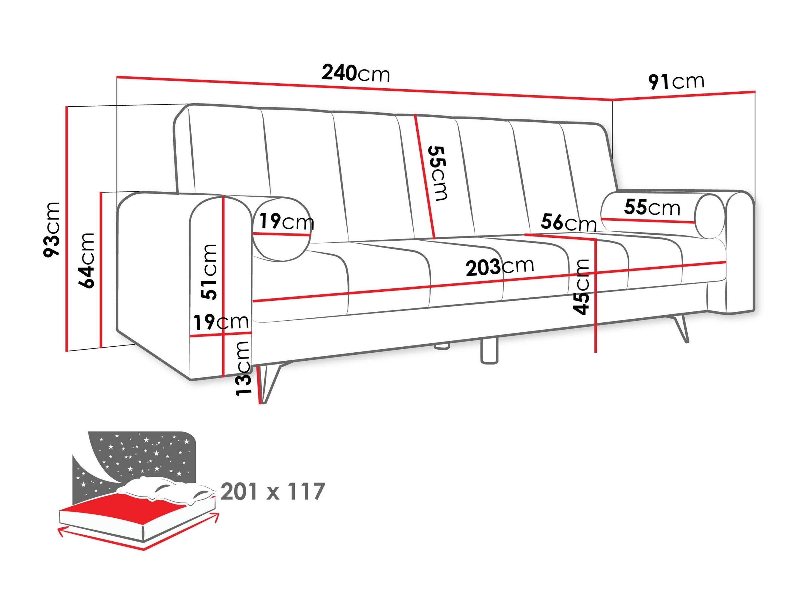 Sovesofa Comfivo 499 (Wave 05)