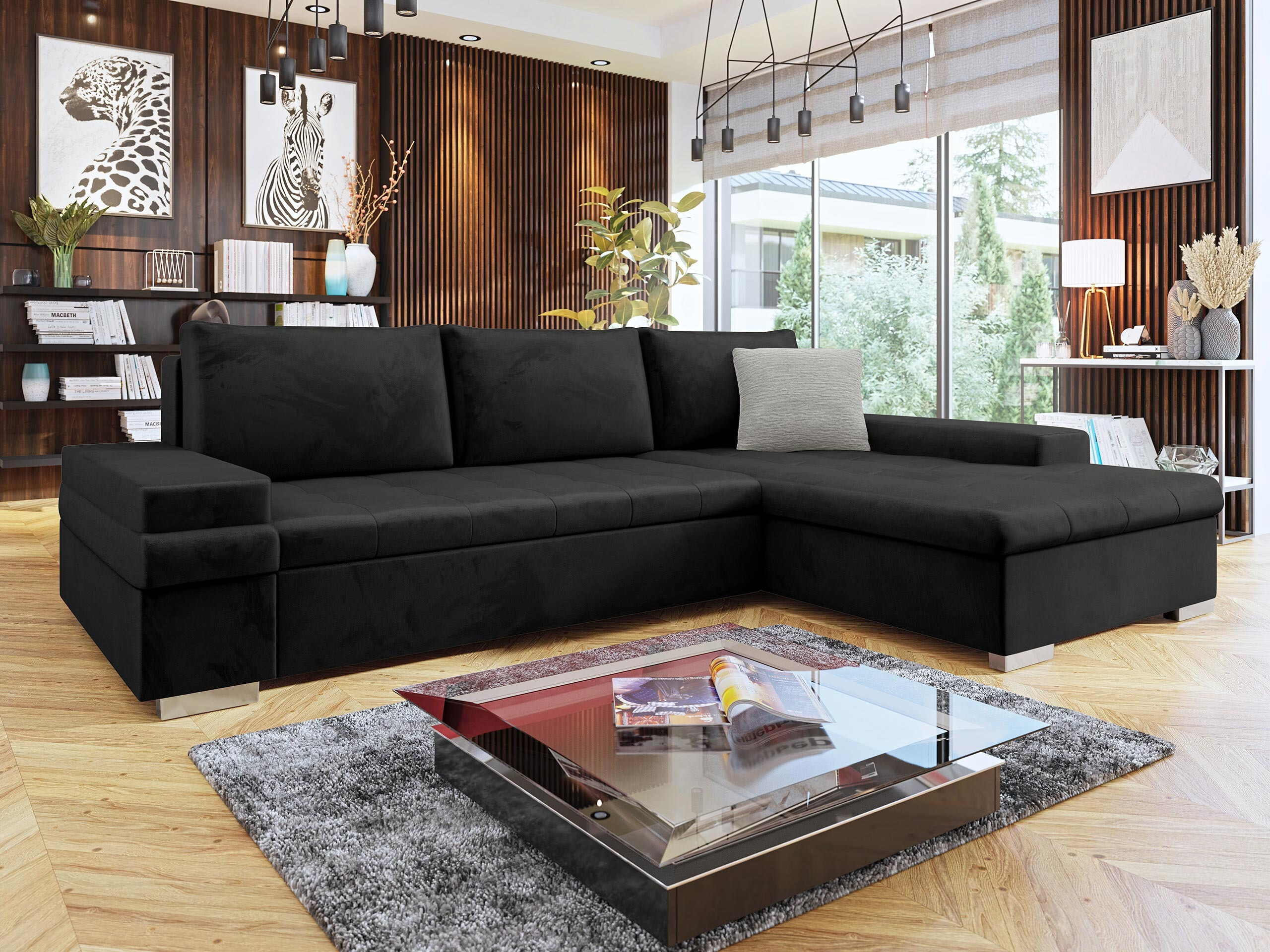 Hjørnesofa Comfivo Olivetum III (Piano 17 + Mokka 82)