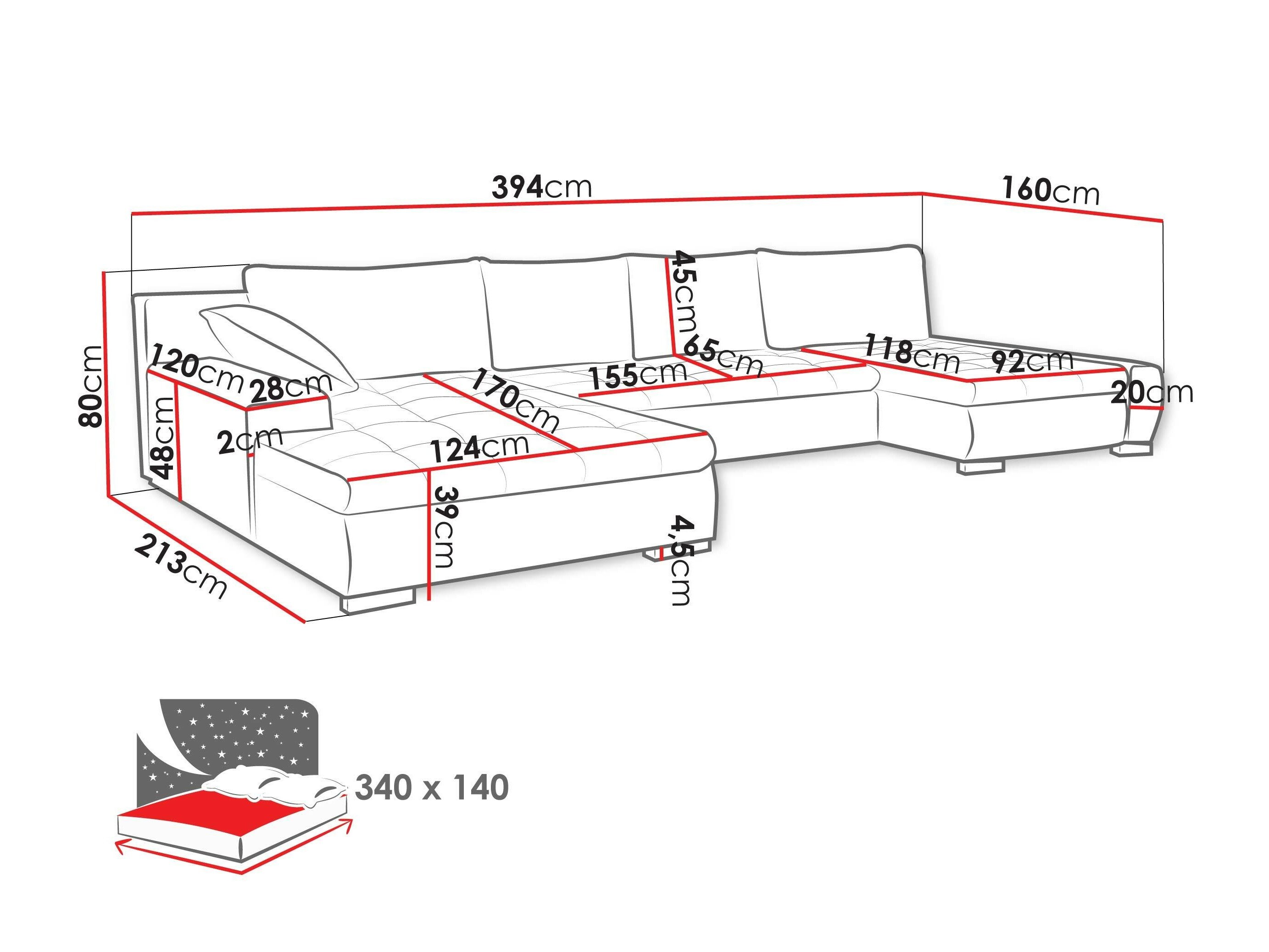 Hjørnesofa Comfivo 106 (Kronos 09 + Paros 05)