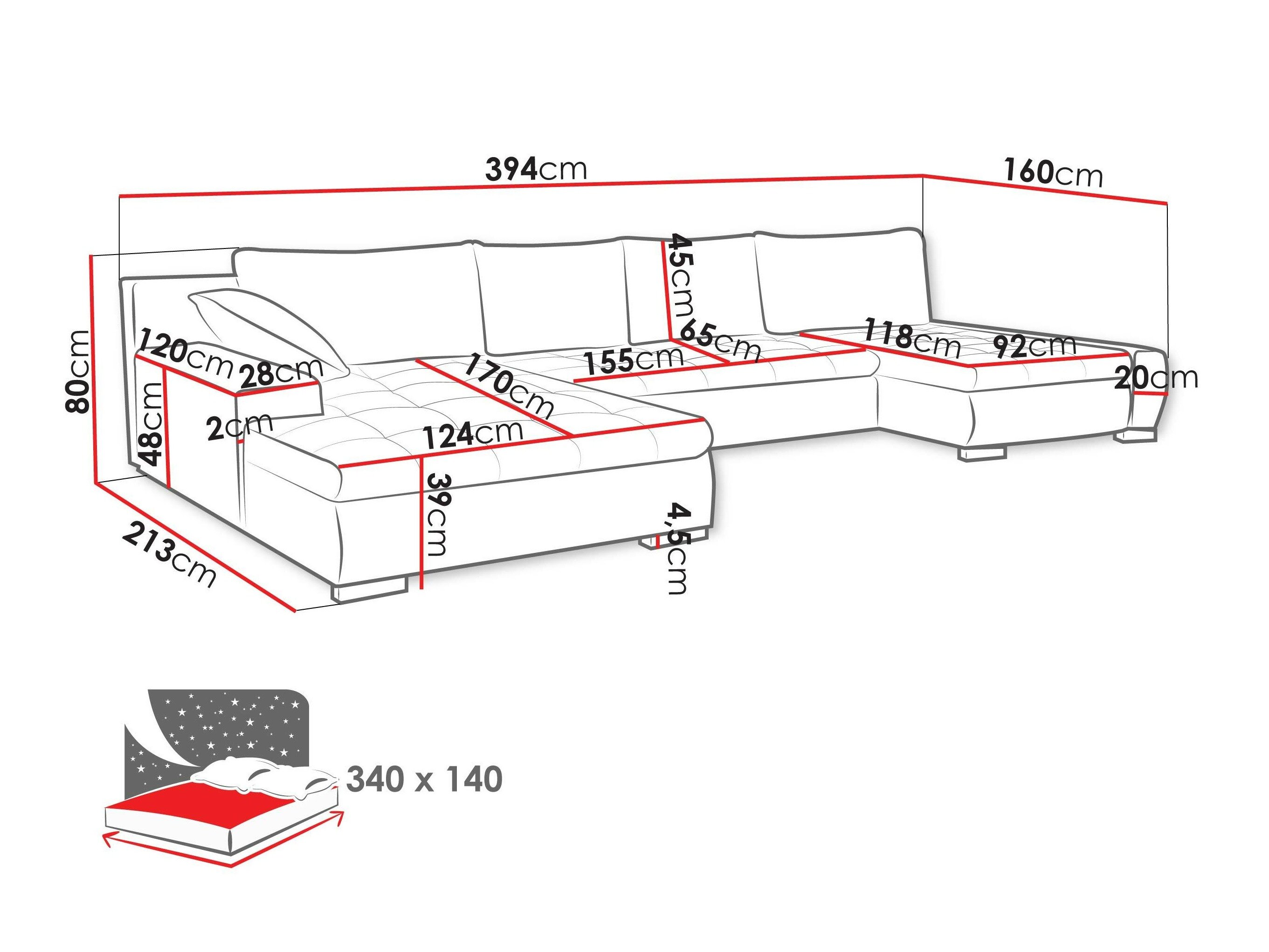 Hjørnesofa Comfivo 248 (Venus Velvet 2932 + Miu 2059)