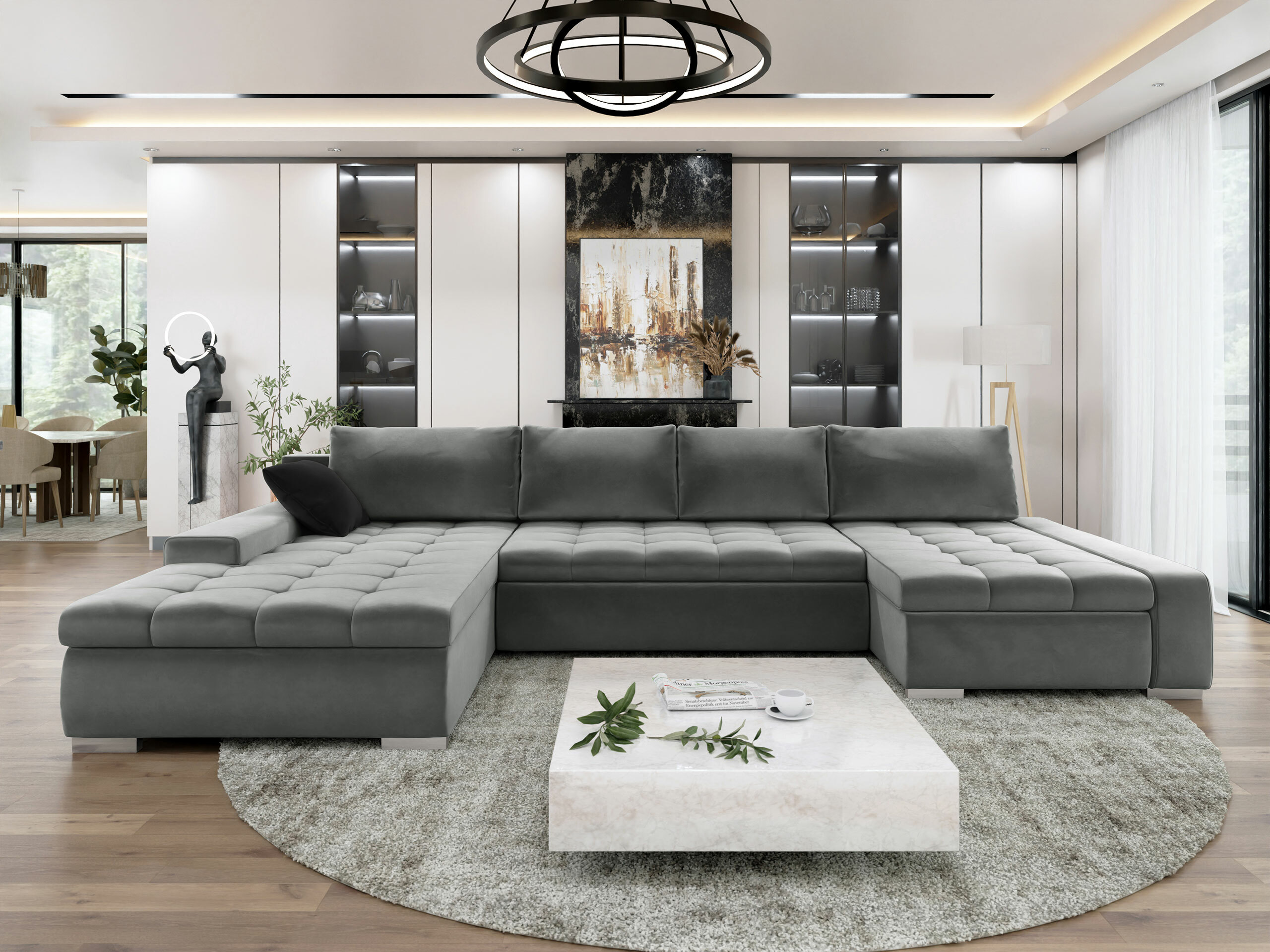 Hjørnesofa Comfivo Oliva (Magic Velvet 2217 + Magic Velvet 2219)
