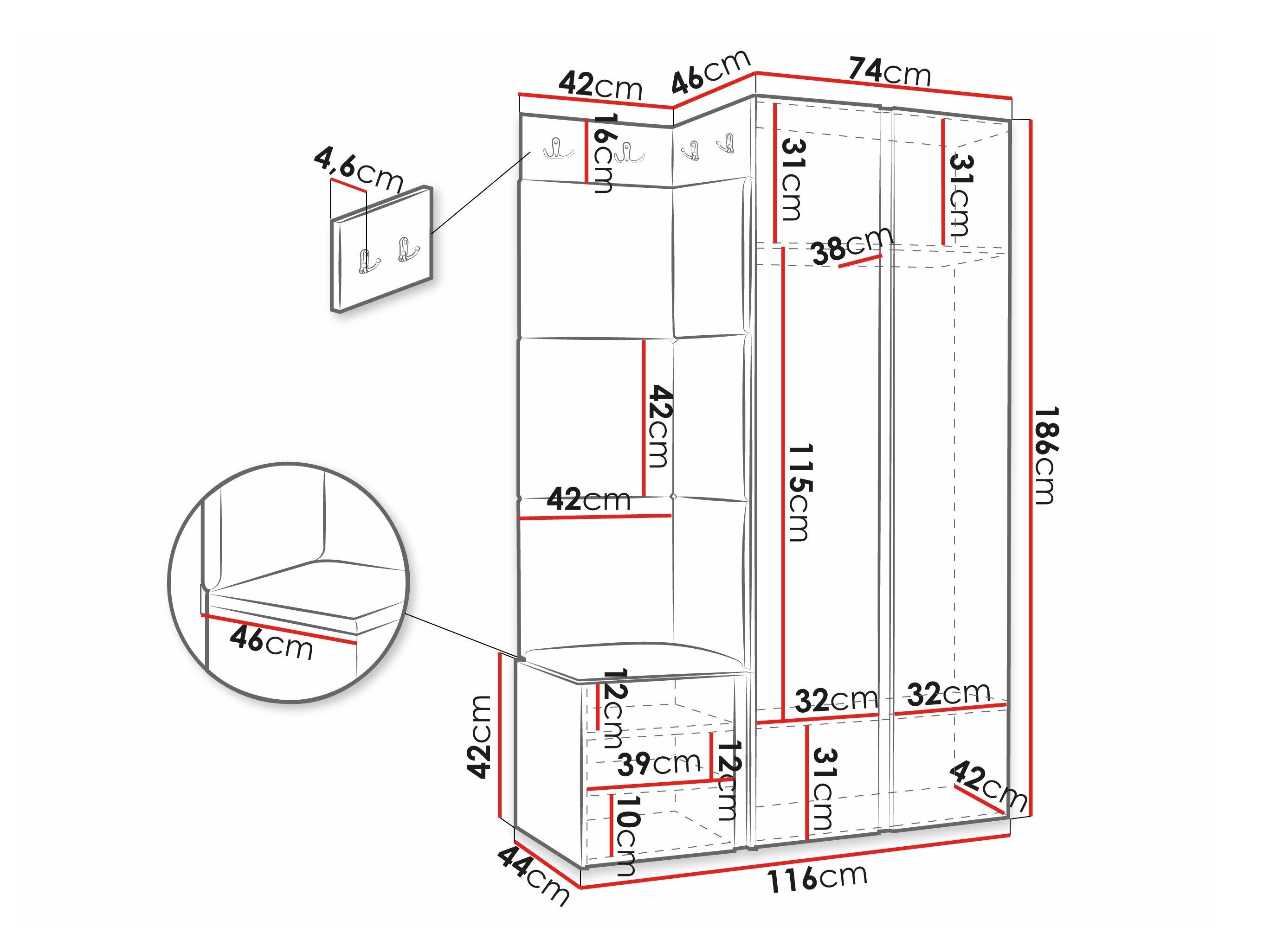 Entrésæt Hartford 388 (Sort)