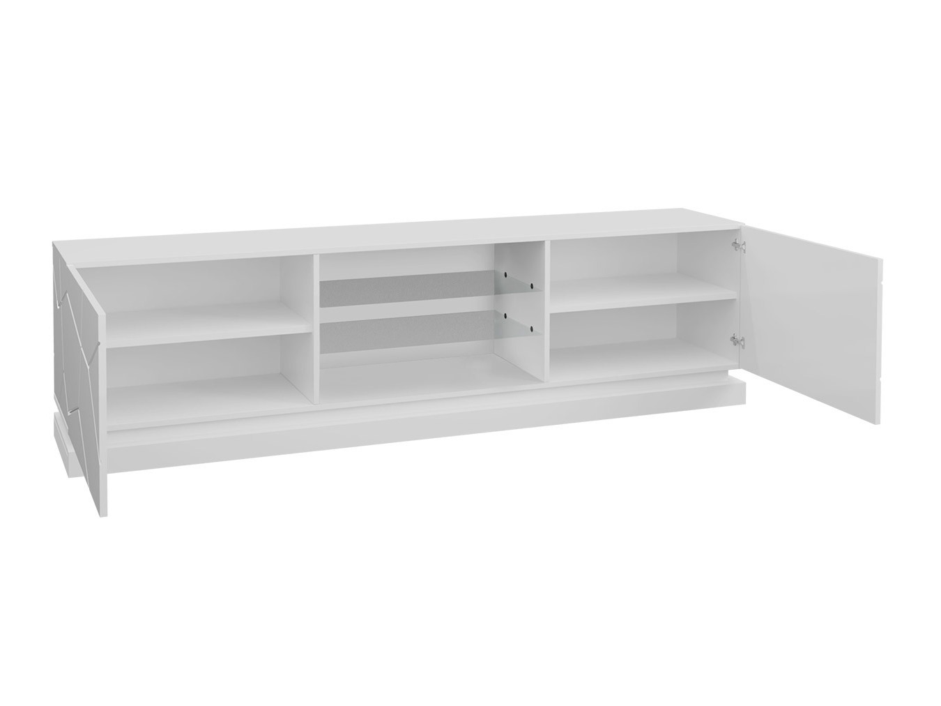 TV-bord Linar I (Sort + Blank sort)