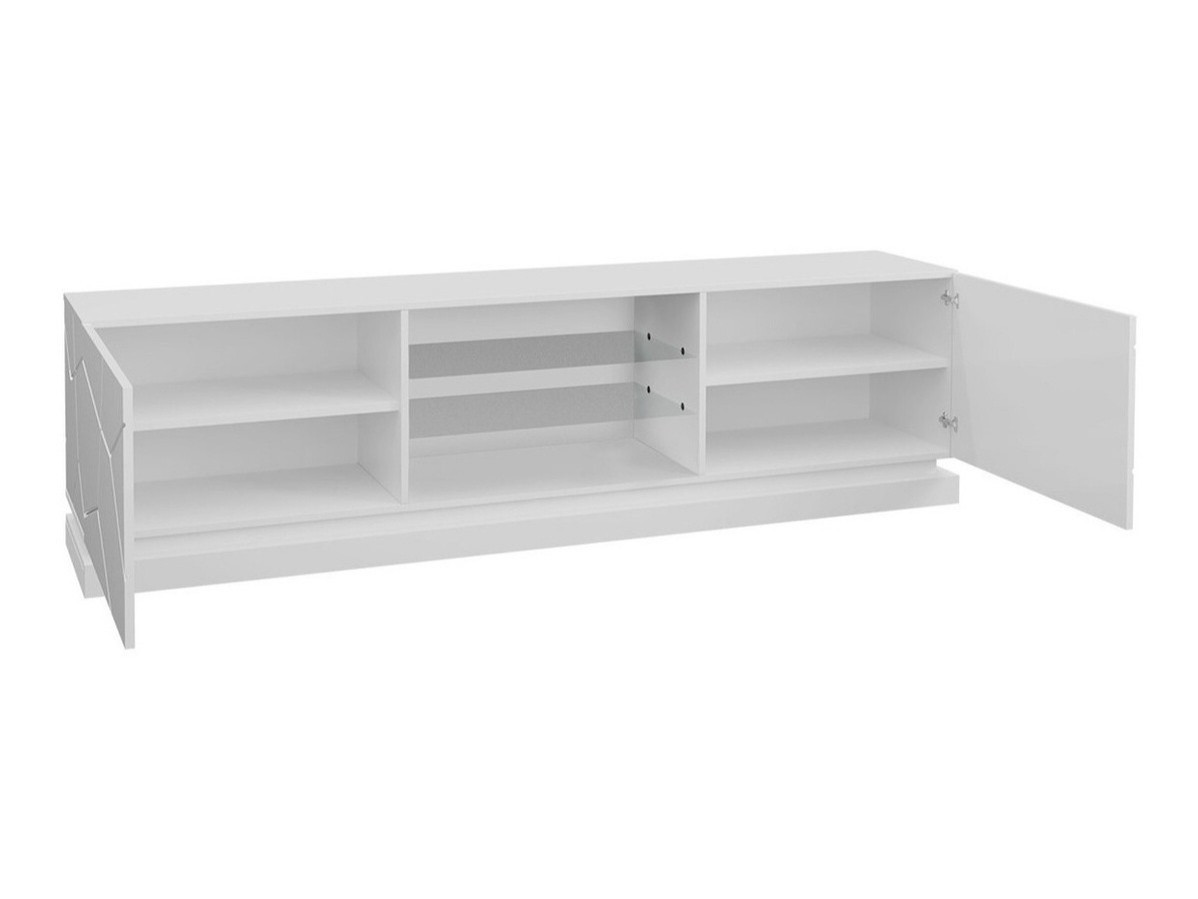 TV-bord Linar I (Sort + Blank sort)