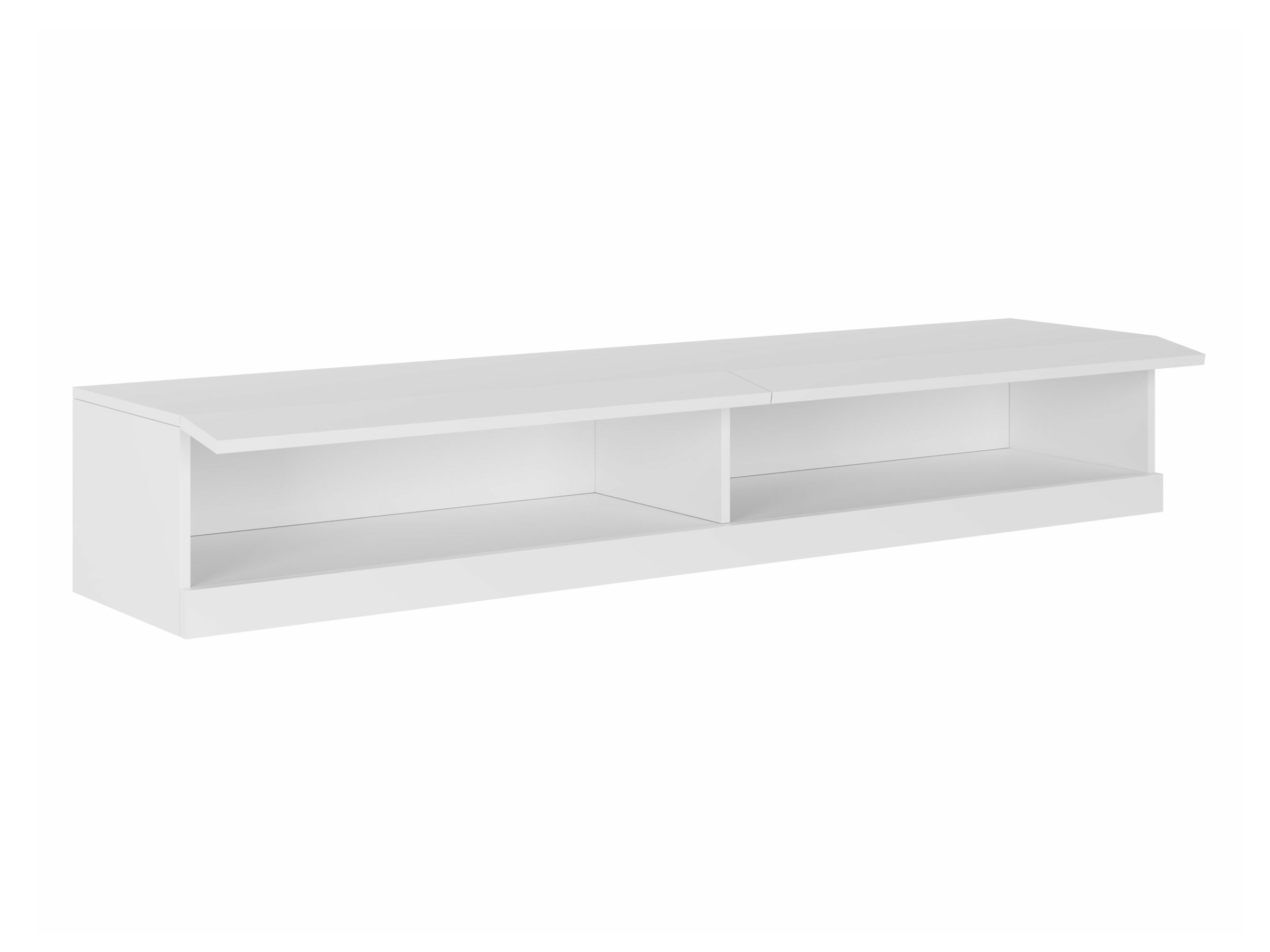 TV-bord Vilrin (Hvid + Glansfuld hvid)