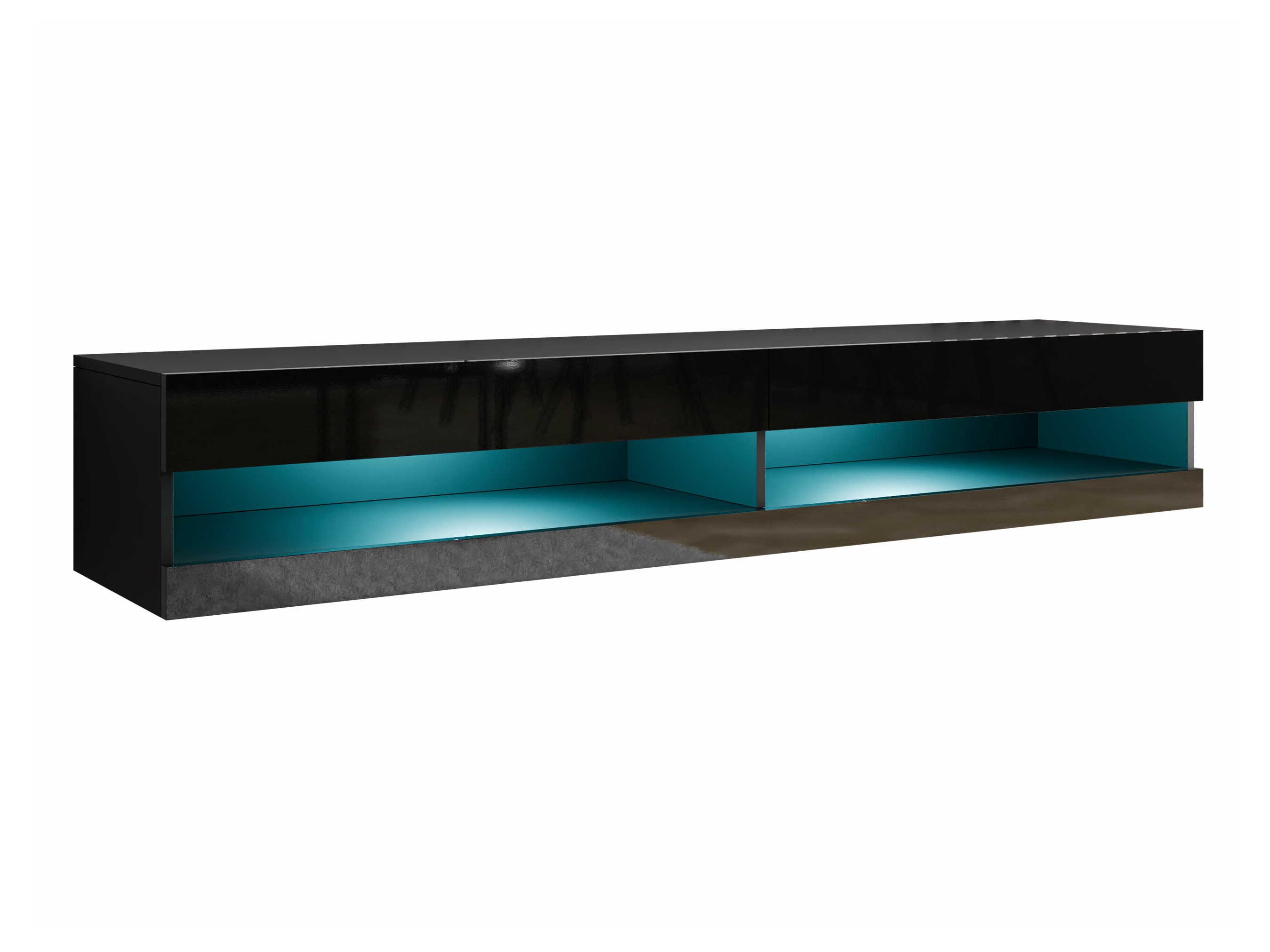 TV-bord Vilrin (Sort + Blank sort)