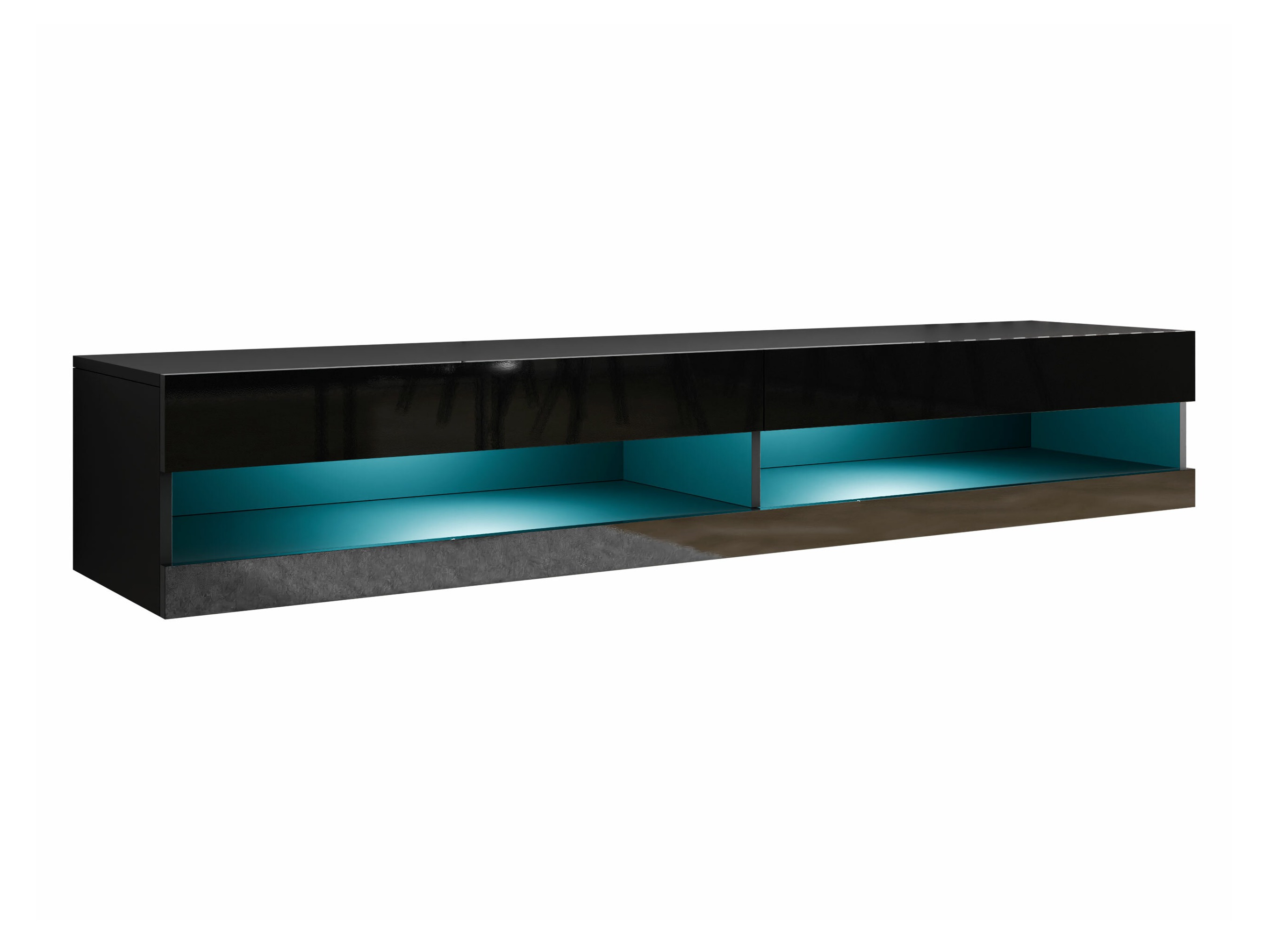TV-bord Vilrin (Sort + Blank sort)