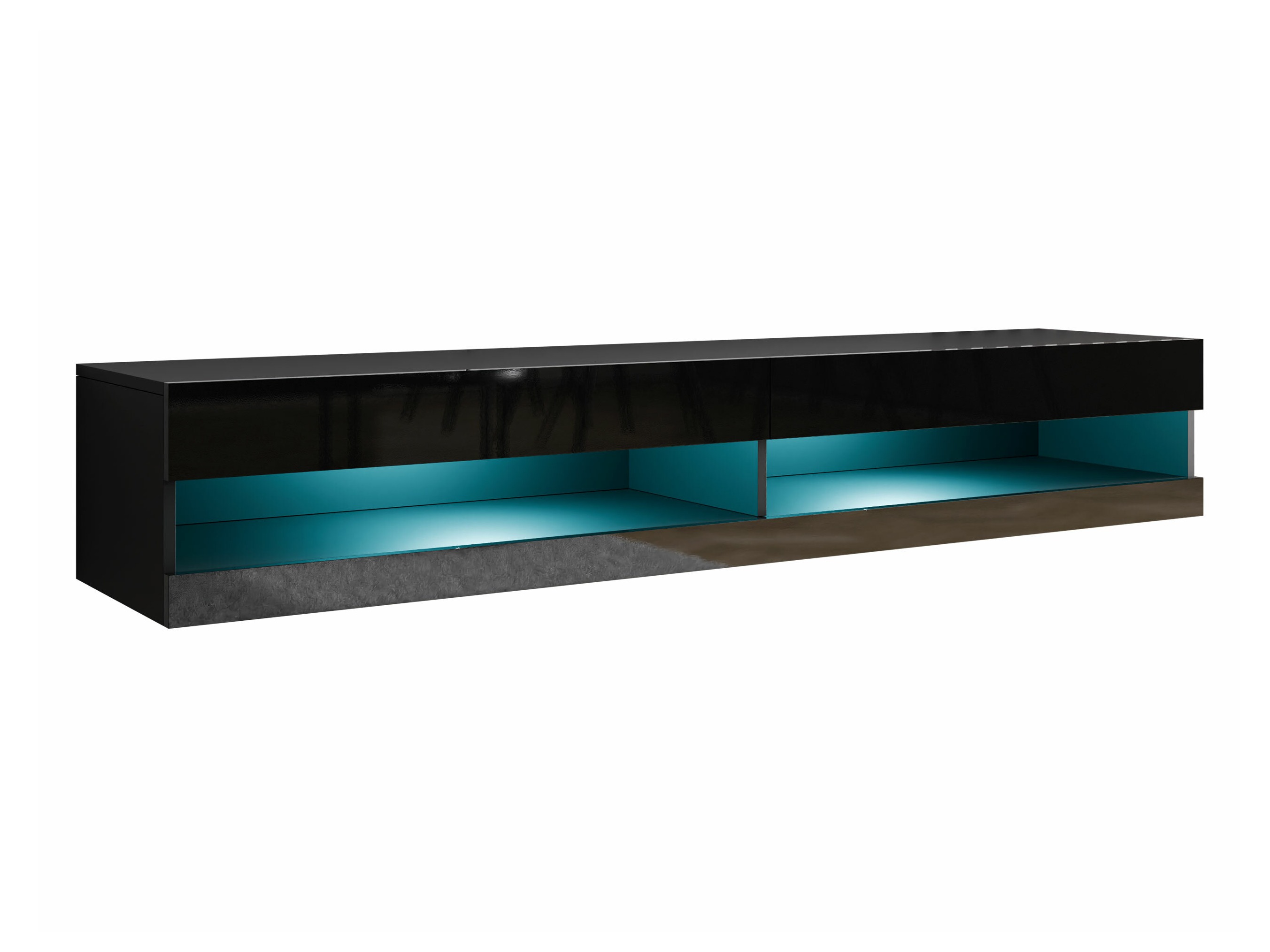 TV-bord Vilrin (Sort + Blank sort)