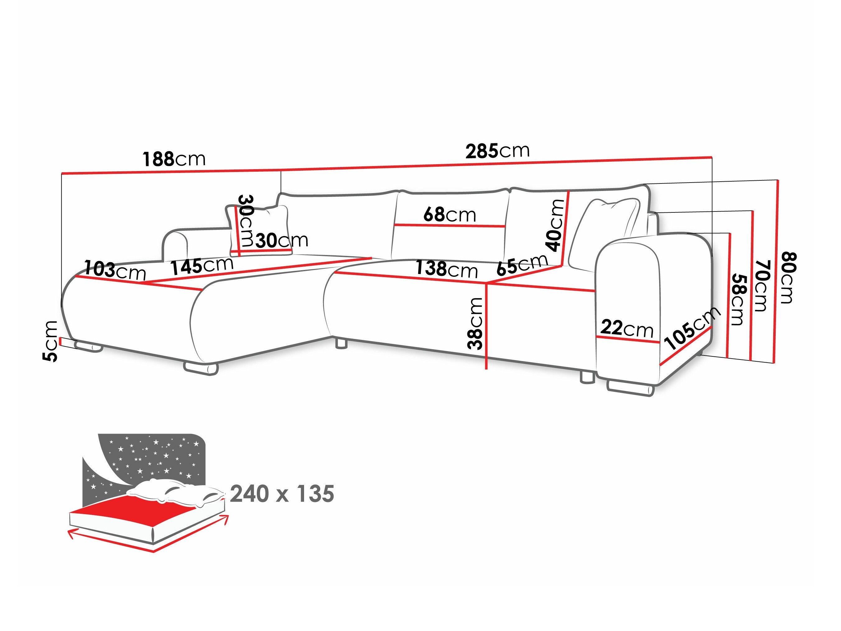 Hjørnesofa Comfivo 410 (Poso 100)