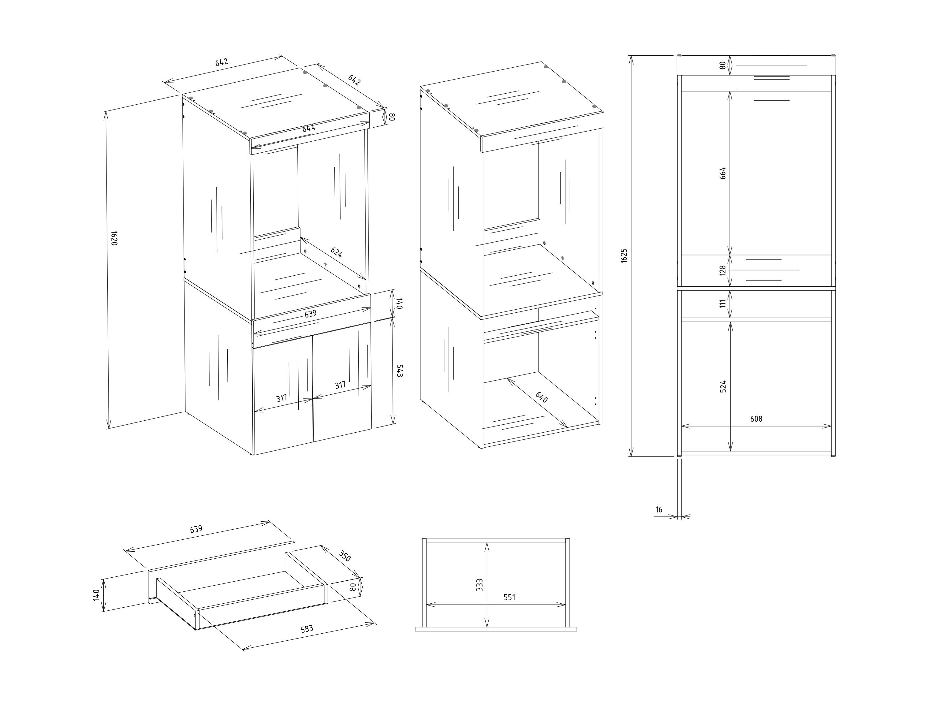 Reol til badeværelse Mandeville 355