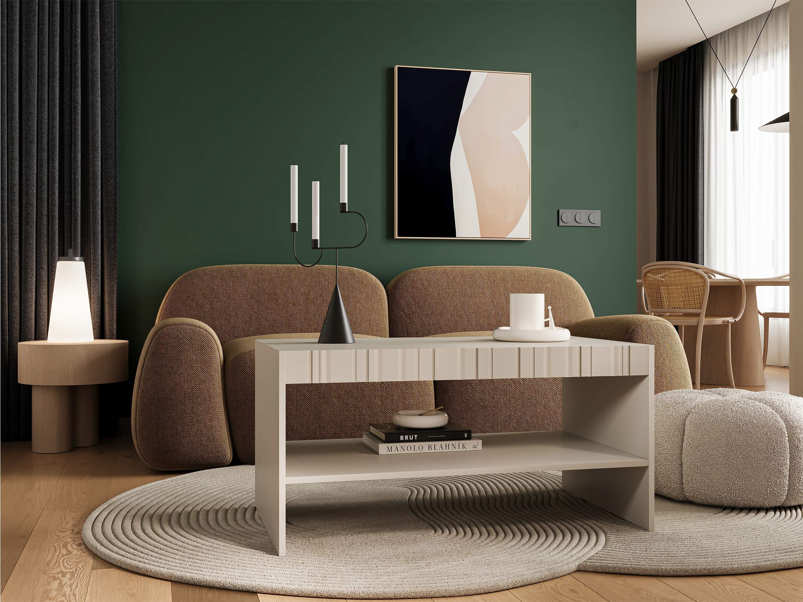 Sofabord Evavese 107 (Beige)