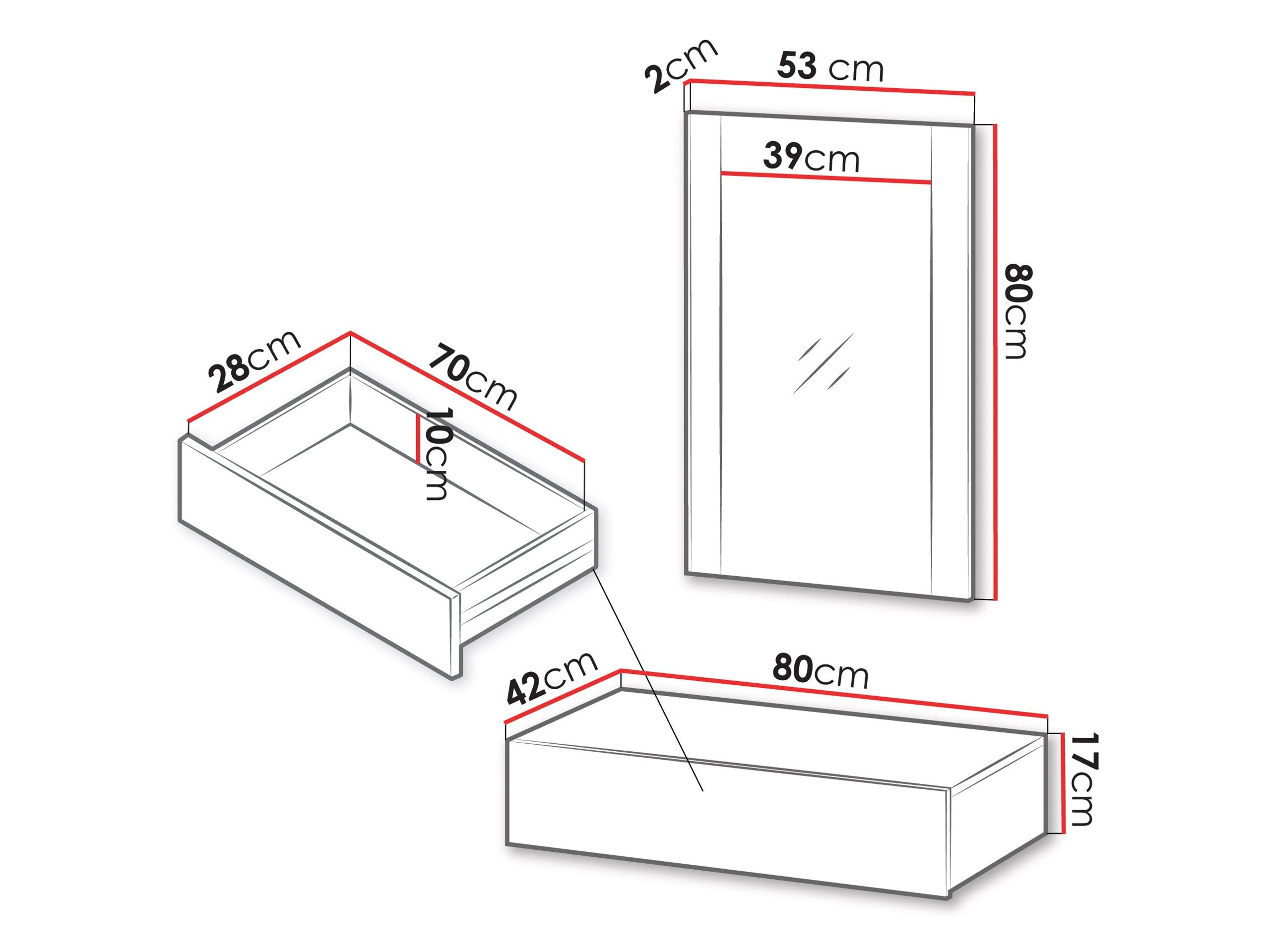 Sminkebord Evavese 109 (Beige)