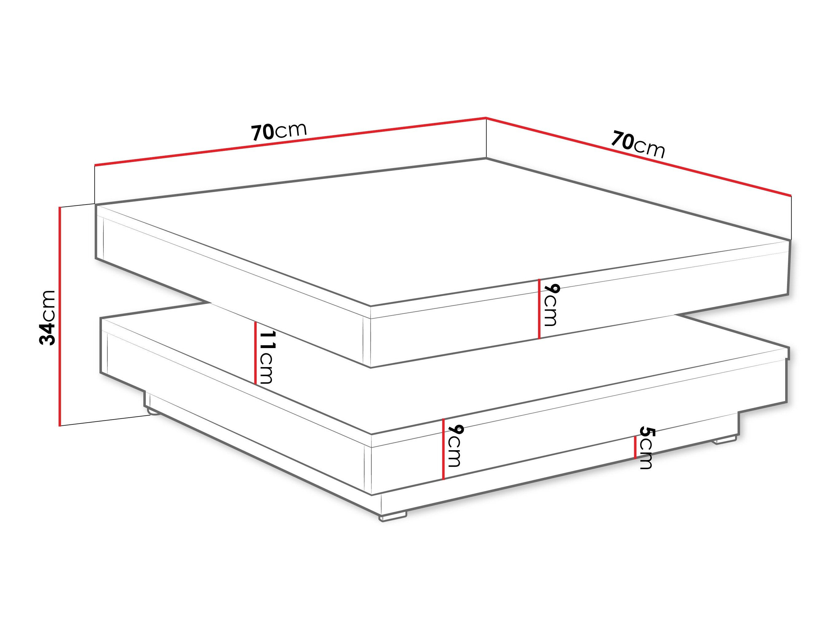 Transformer sofabord Comfivo 385 (Egetræ)