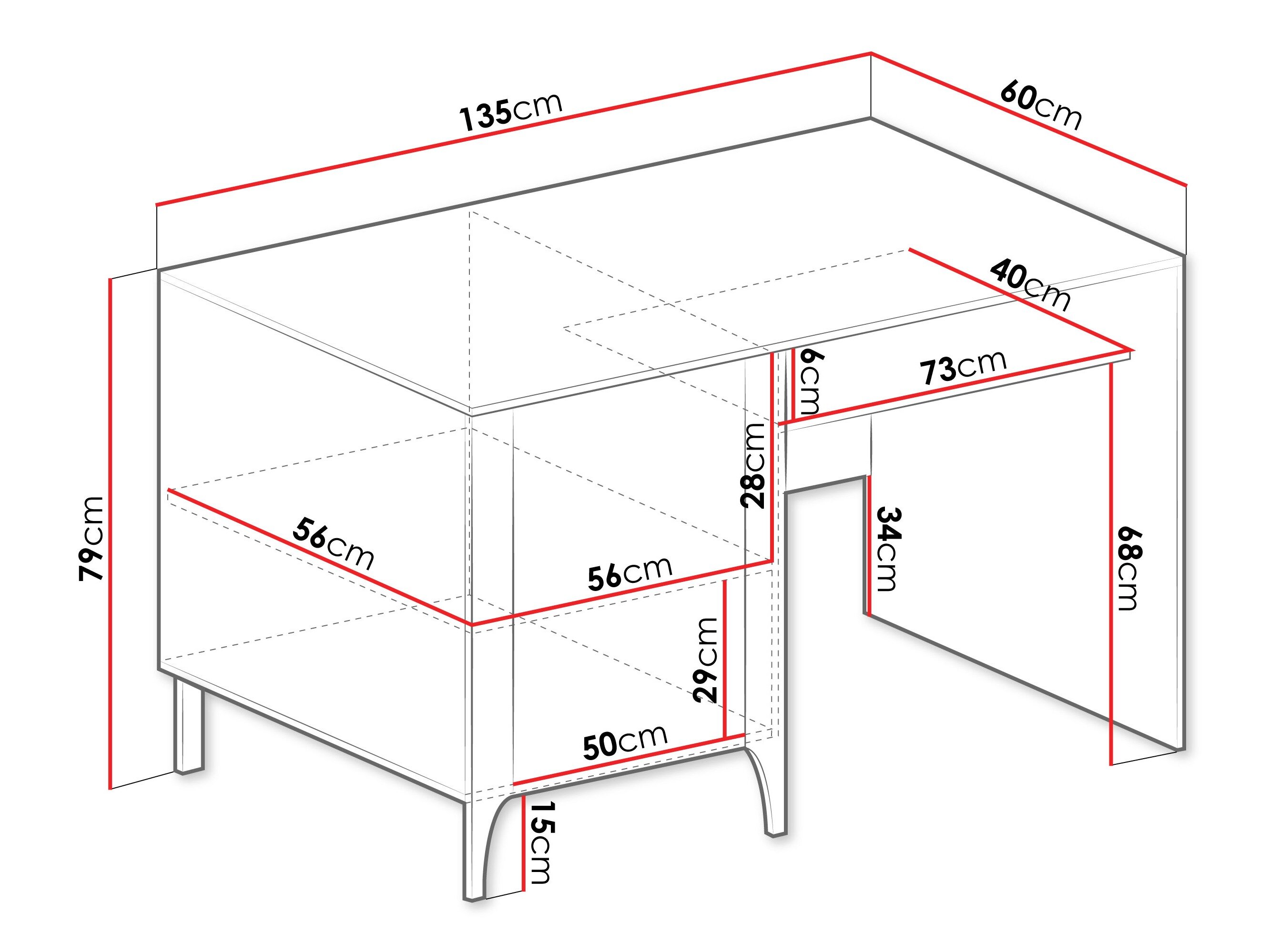 Skrivebord Mavtoru 108 (Kashmir)