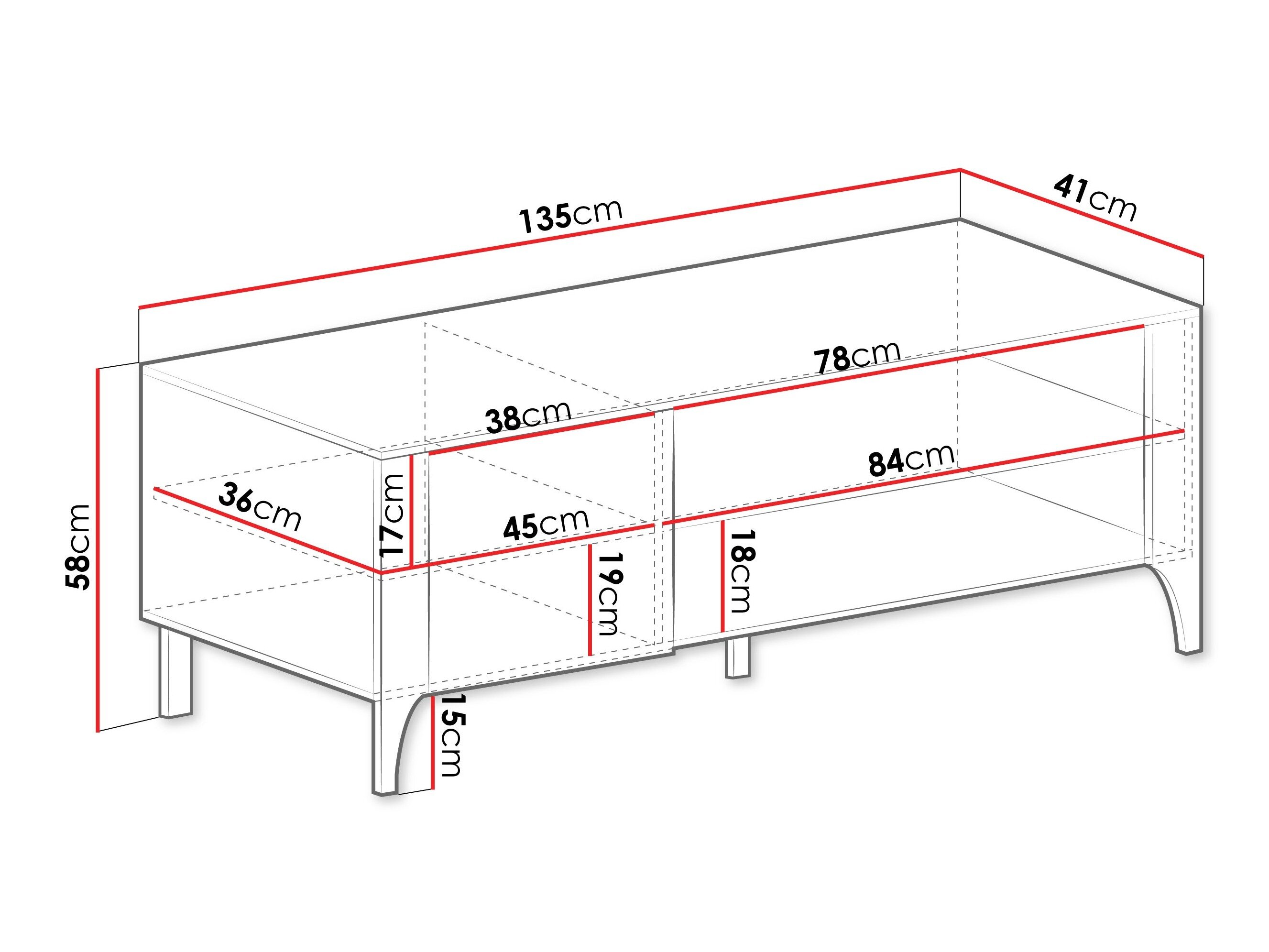 TV-bord Mavtoru 107 (Sort)
