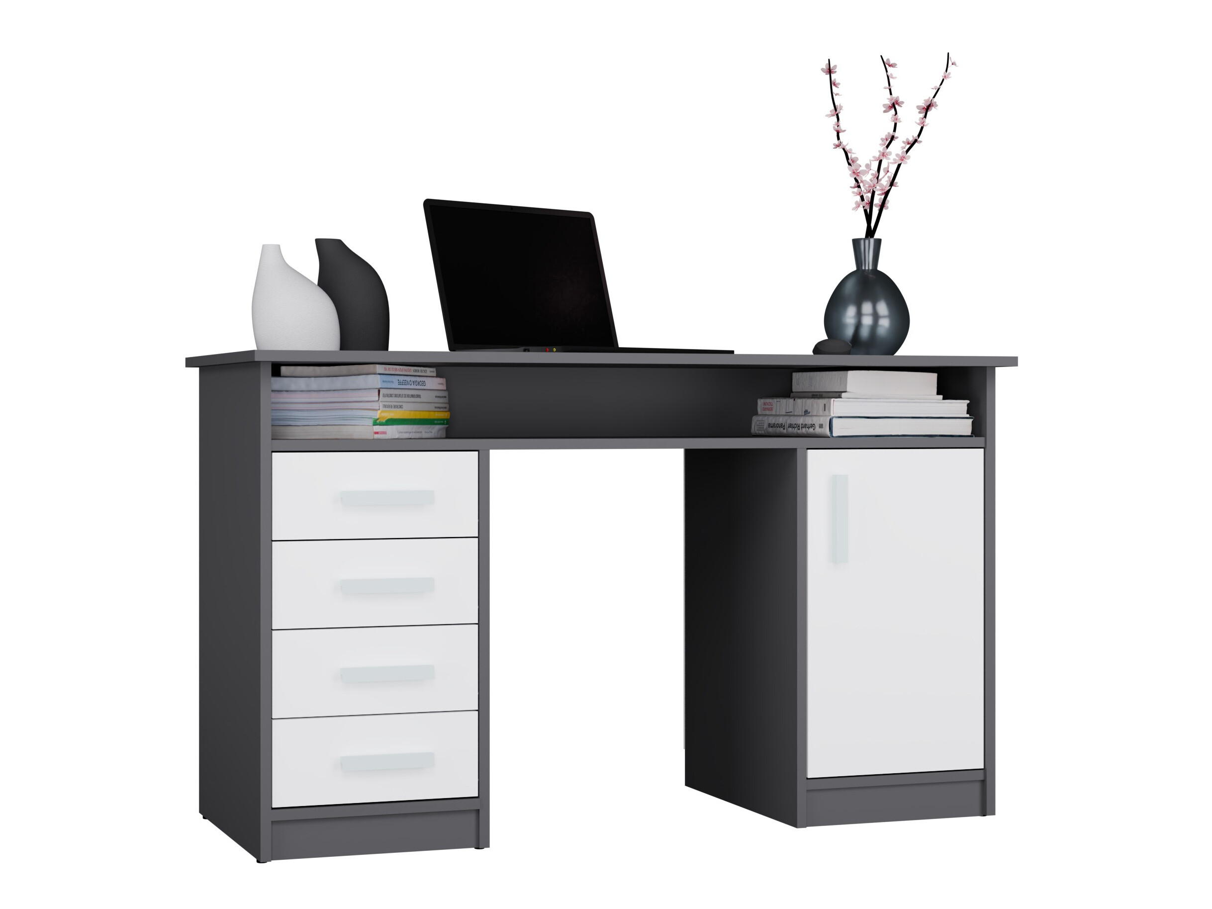 Skrivebord Mandeville 329 (Hvid + Antracit)