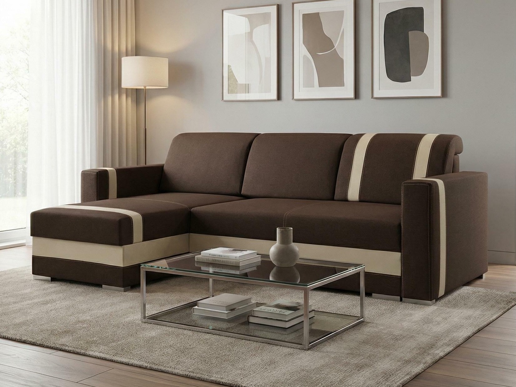 Hjørnesofa Edinburg 101 (Inari 28 + Cayenne 1112)