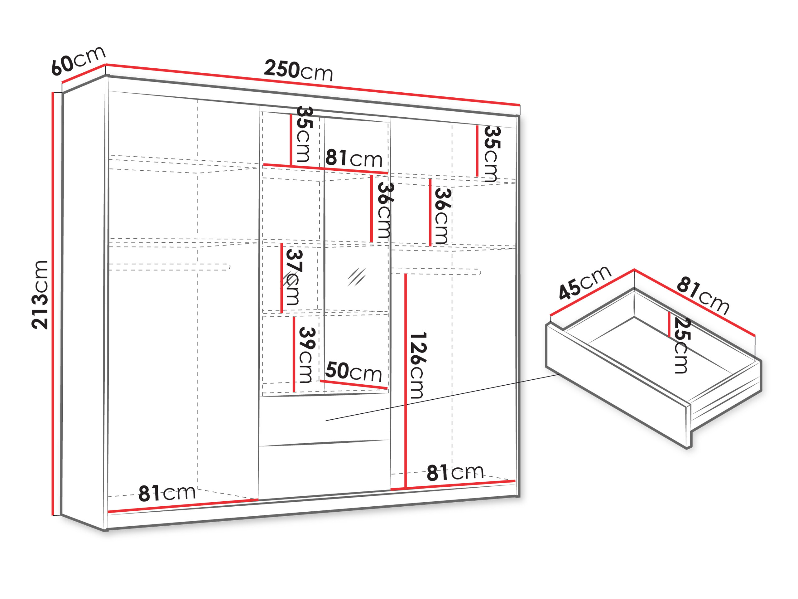 Garderobeskab Honolulu 247