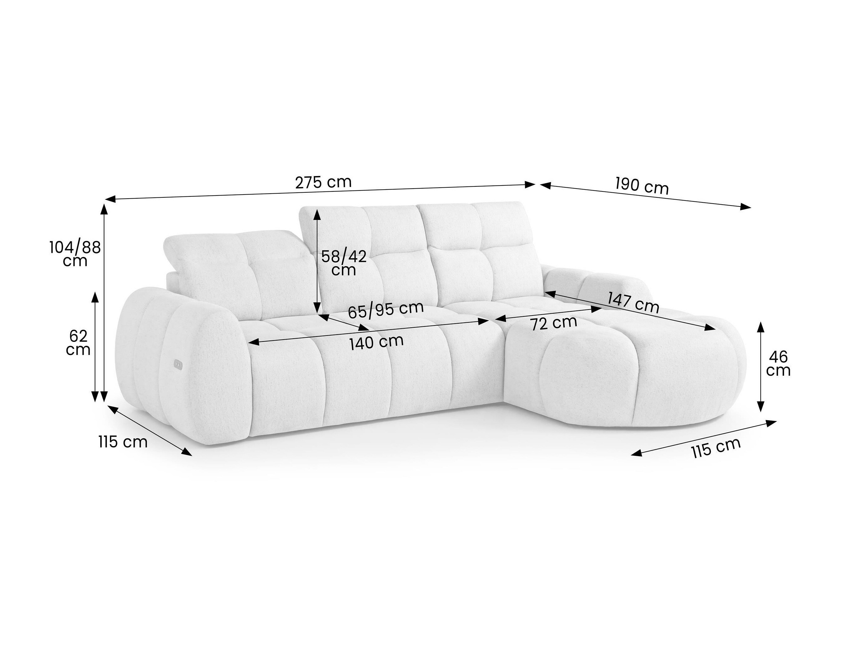 Hjørnesofa Margate 137 (Raven 06)