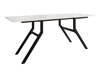 Transformer sofabord Oswego 151 (Hvid marmor + Sort)