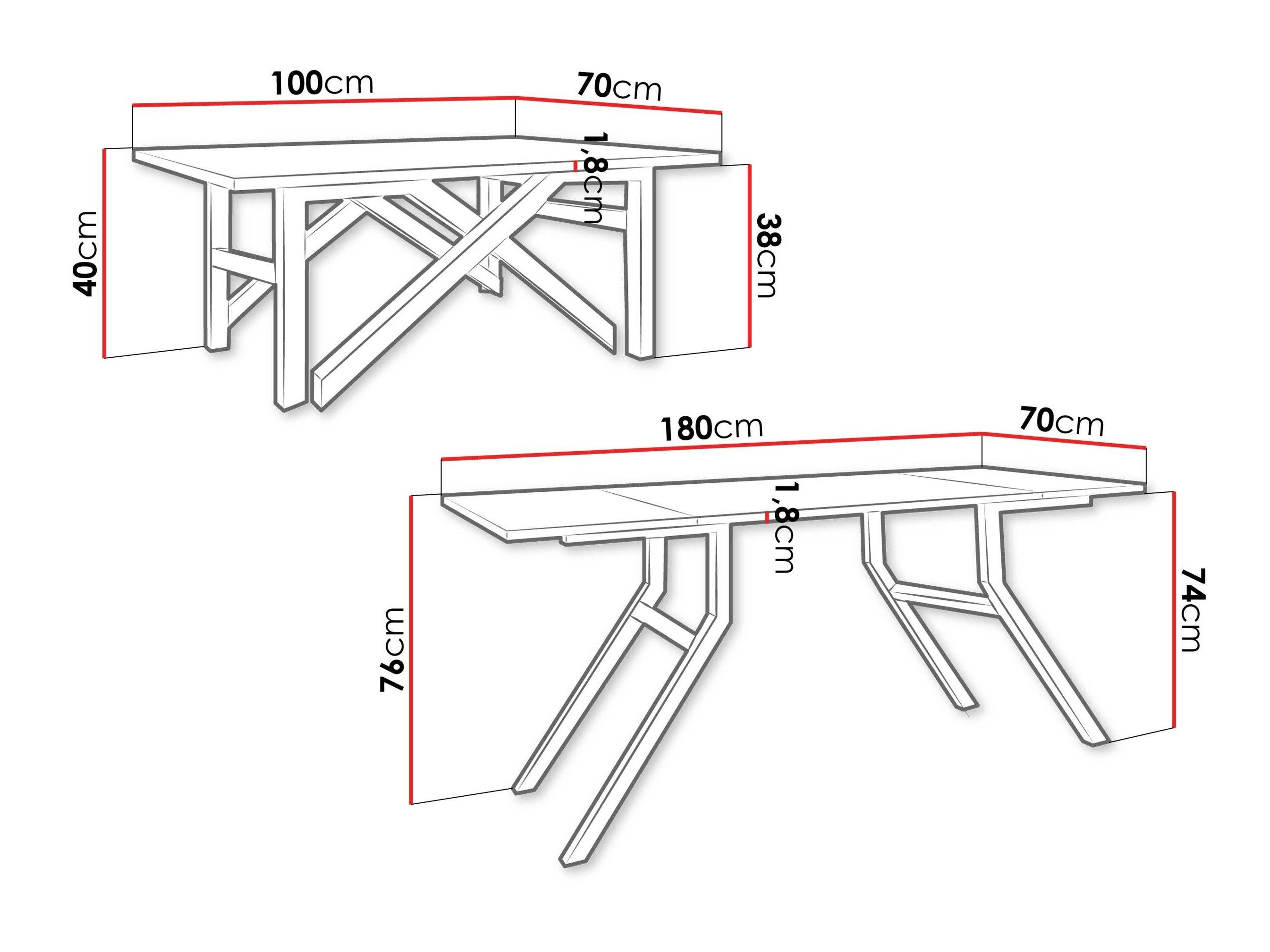Transformer sofabord Oswego 151 (Sort marmor + Sort)