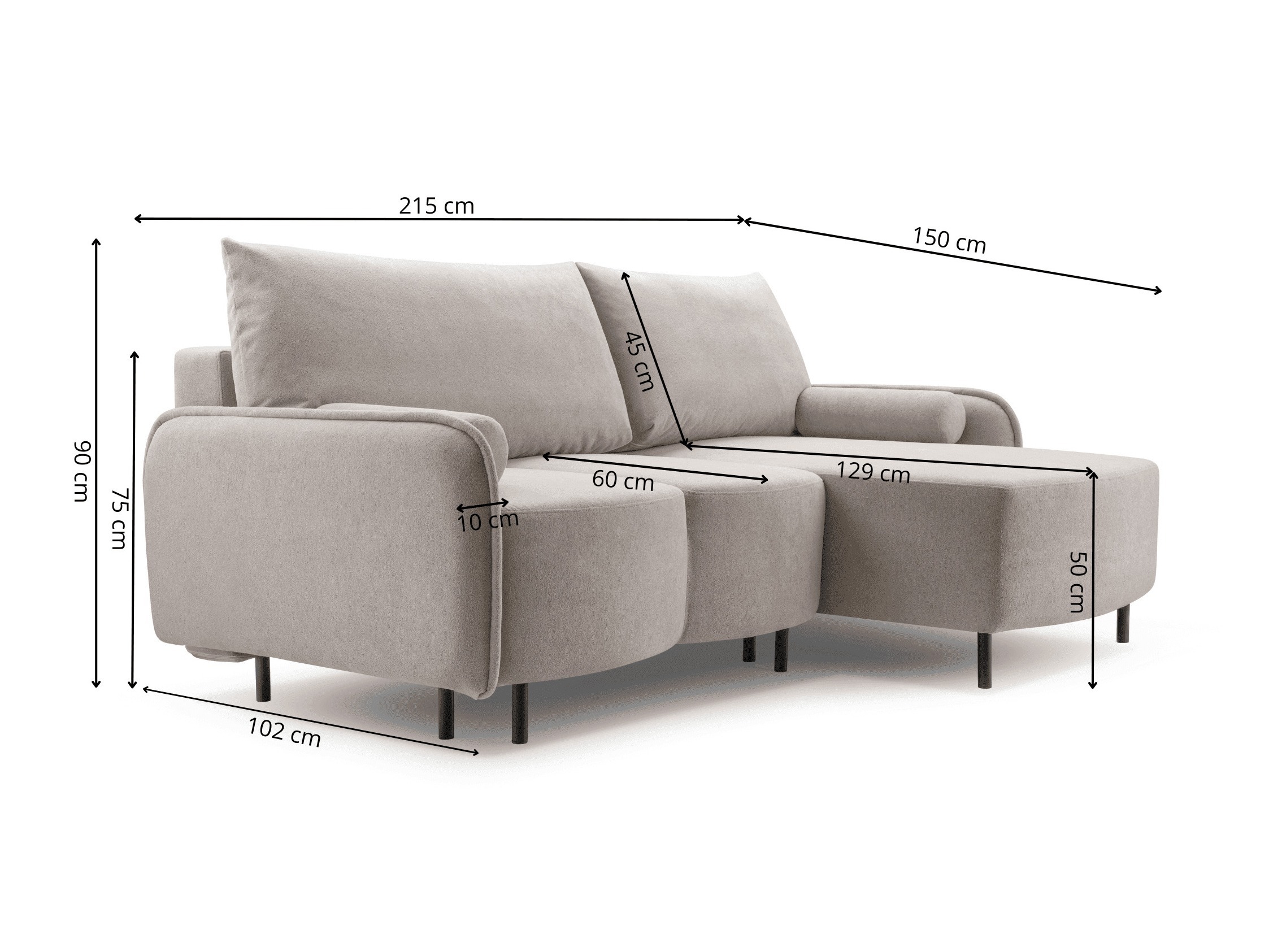 Hjørnesofa Lufkin 157 (Gerra 50)