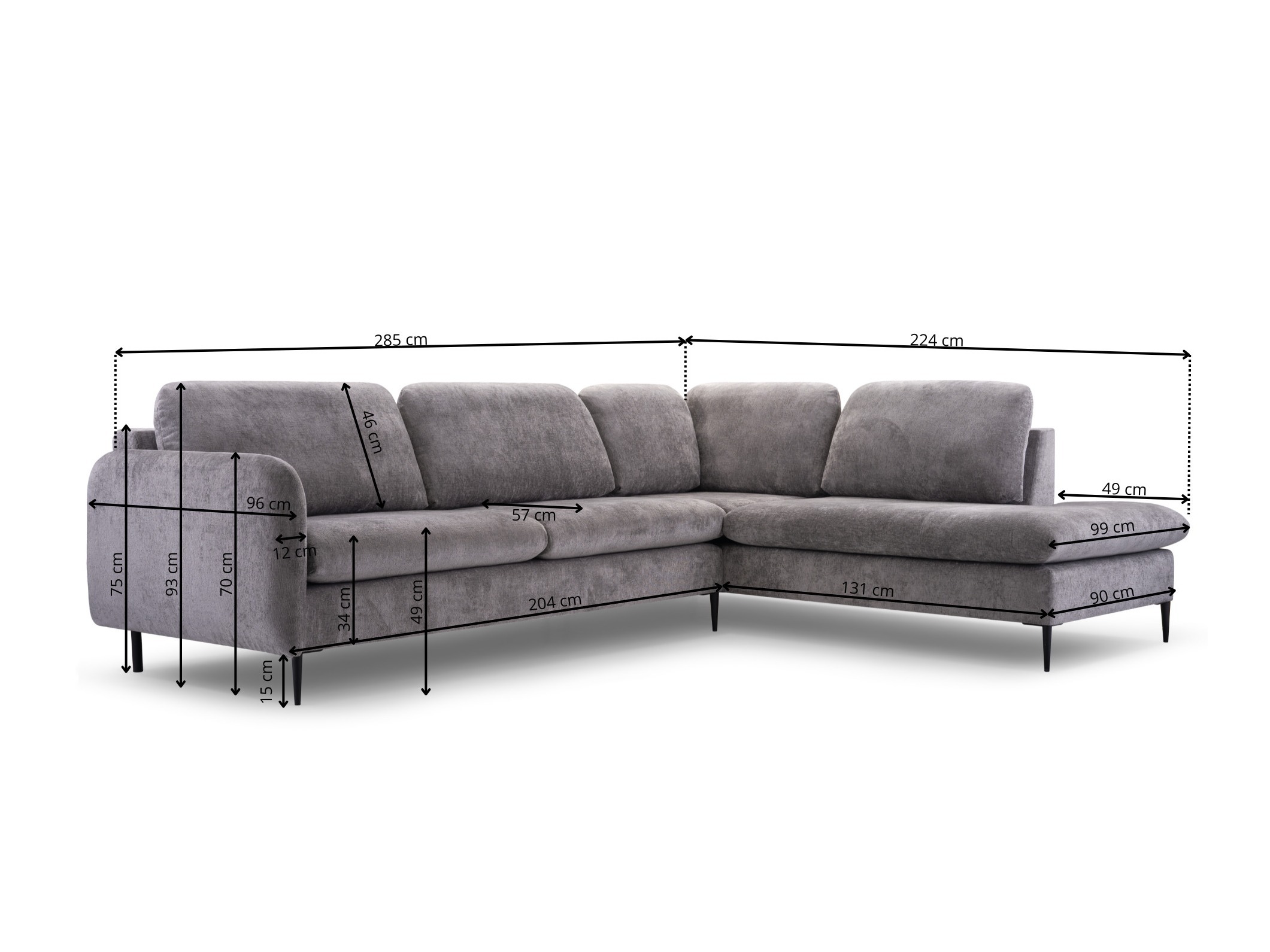 Hjørnesofa Lufkin 150 (Perfect Harmony 82)