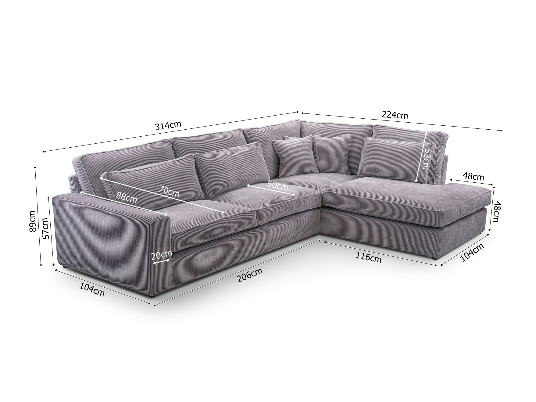 Hjørnesofa Somava 100 (Lincoln 100)