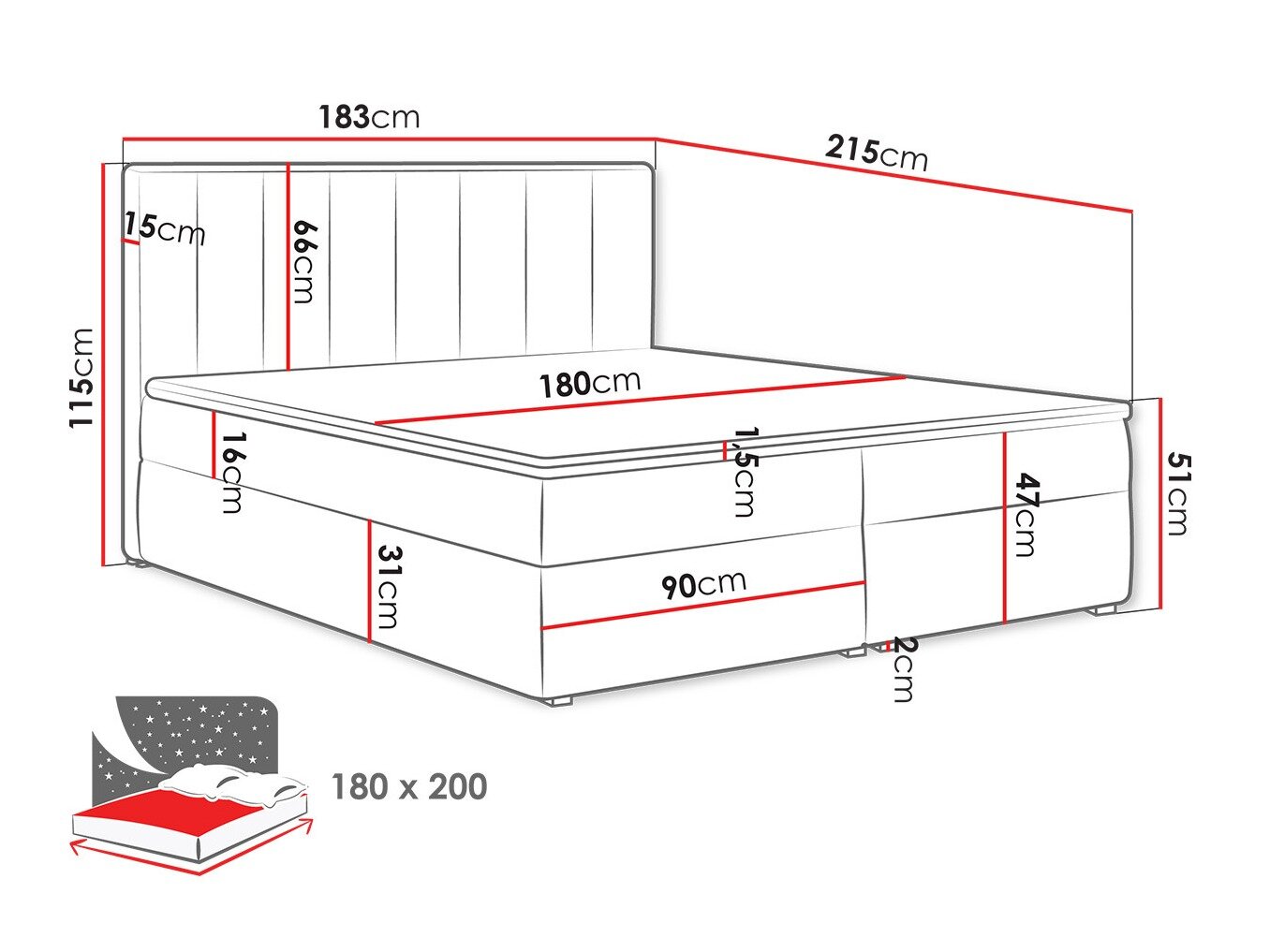 Kontinentalseng Pomona 116 (Magic fløjl 2213)