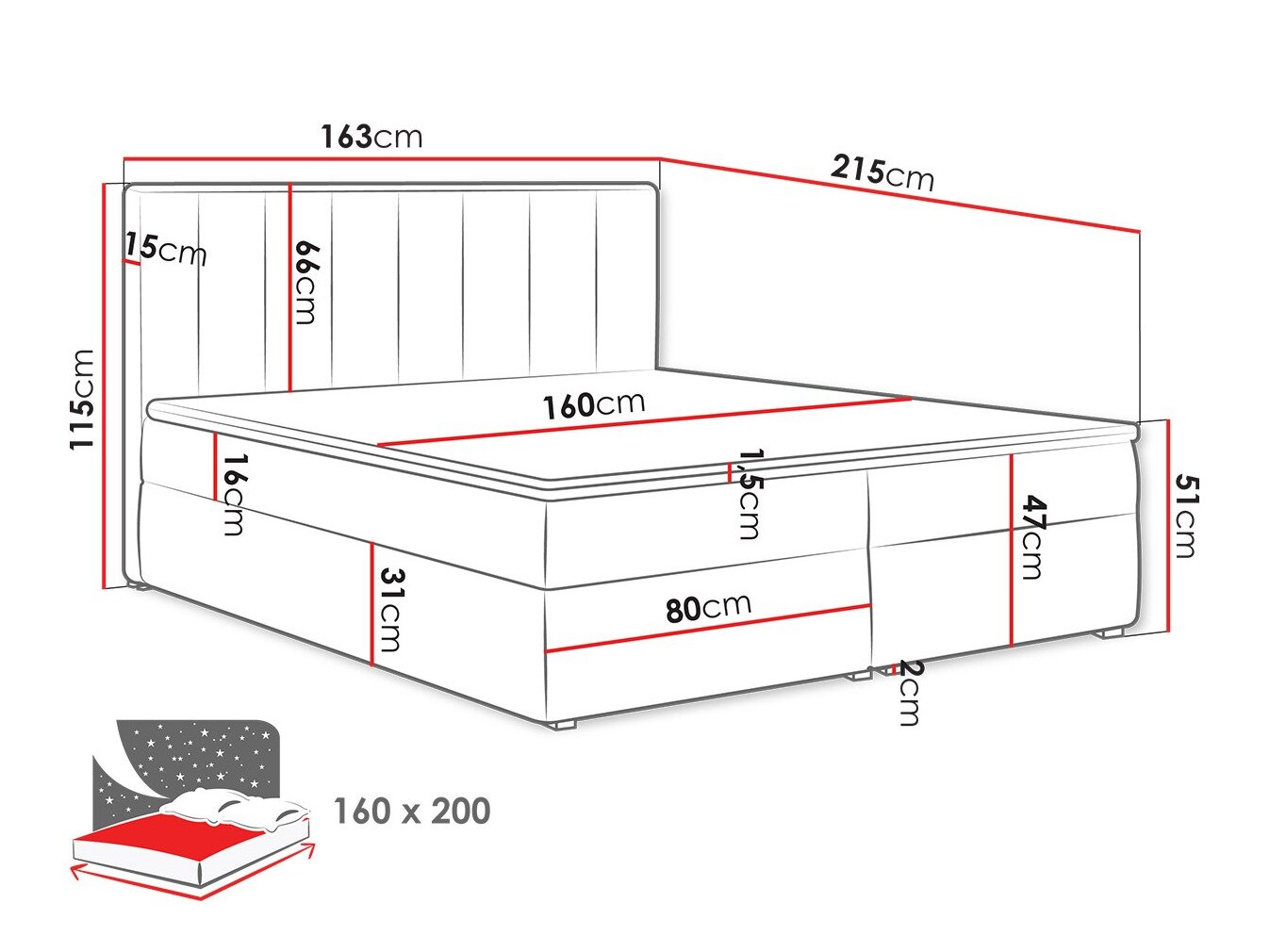 Kontinentalseng Pomona 116 (Magic fløjl 2225)