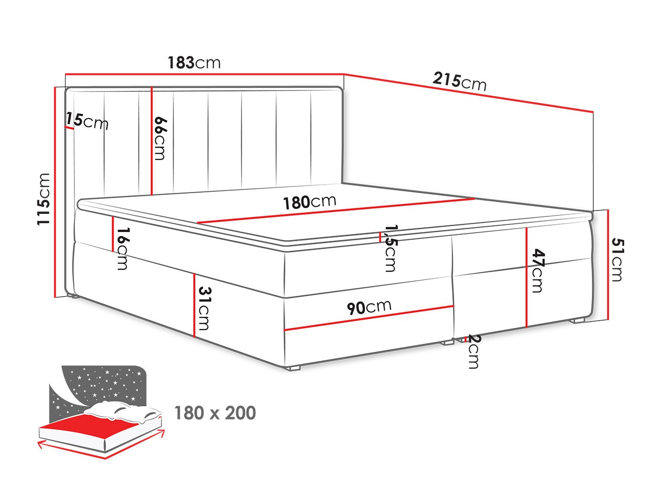 Kontinentalseng Pomona 116 (Magic fløjl 2258)