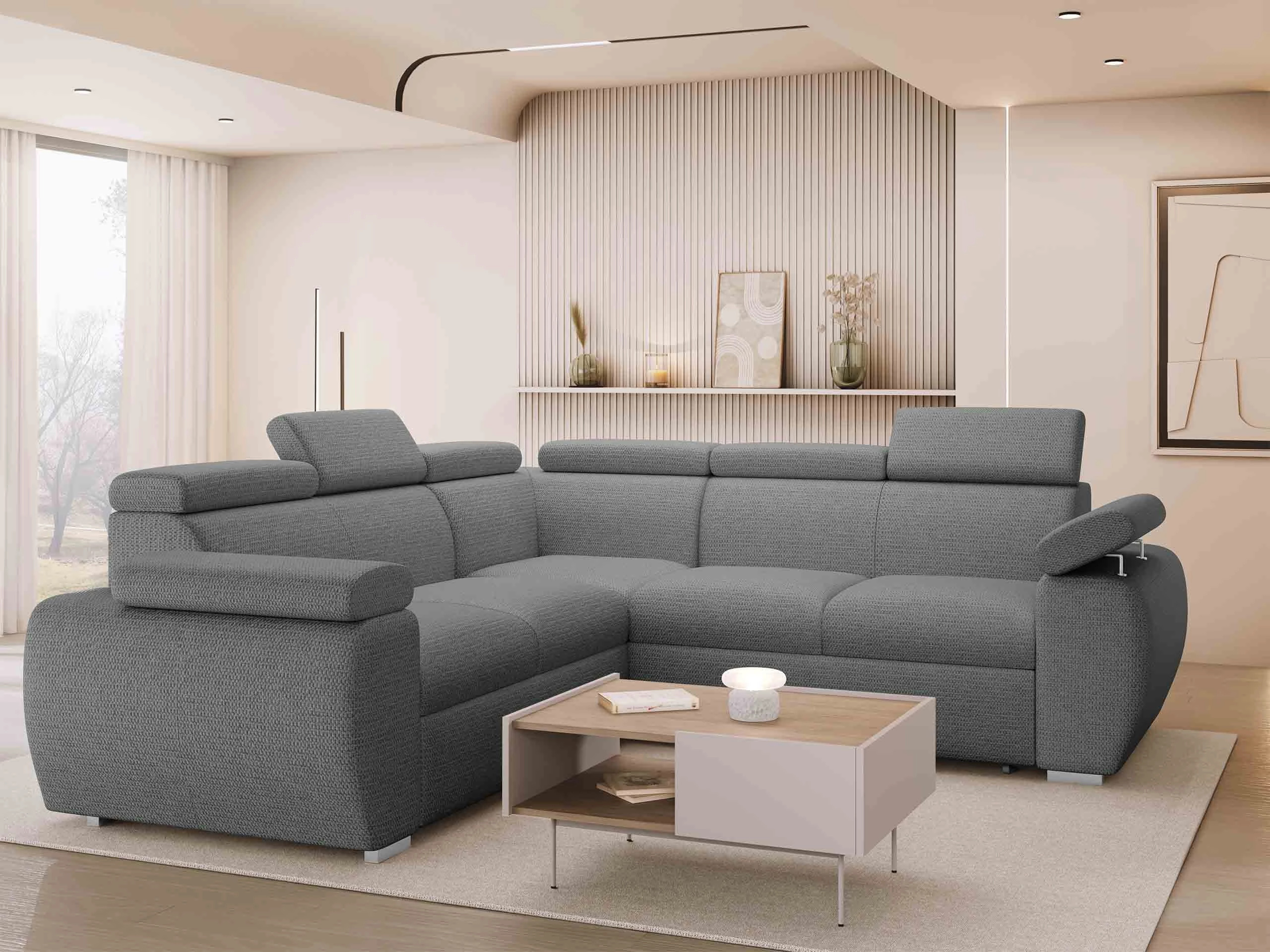 Hjørnesofa Columbus 215 (Aragon 93)