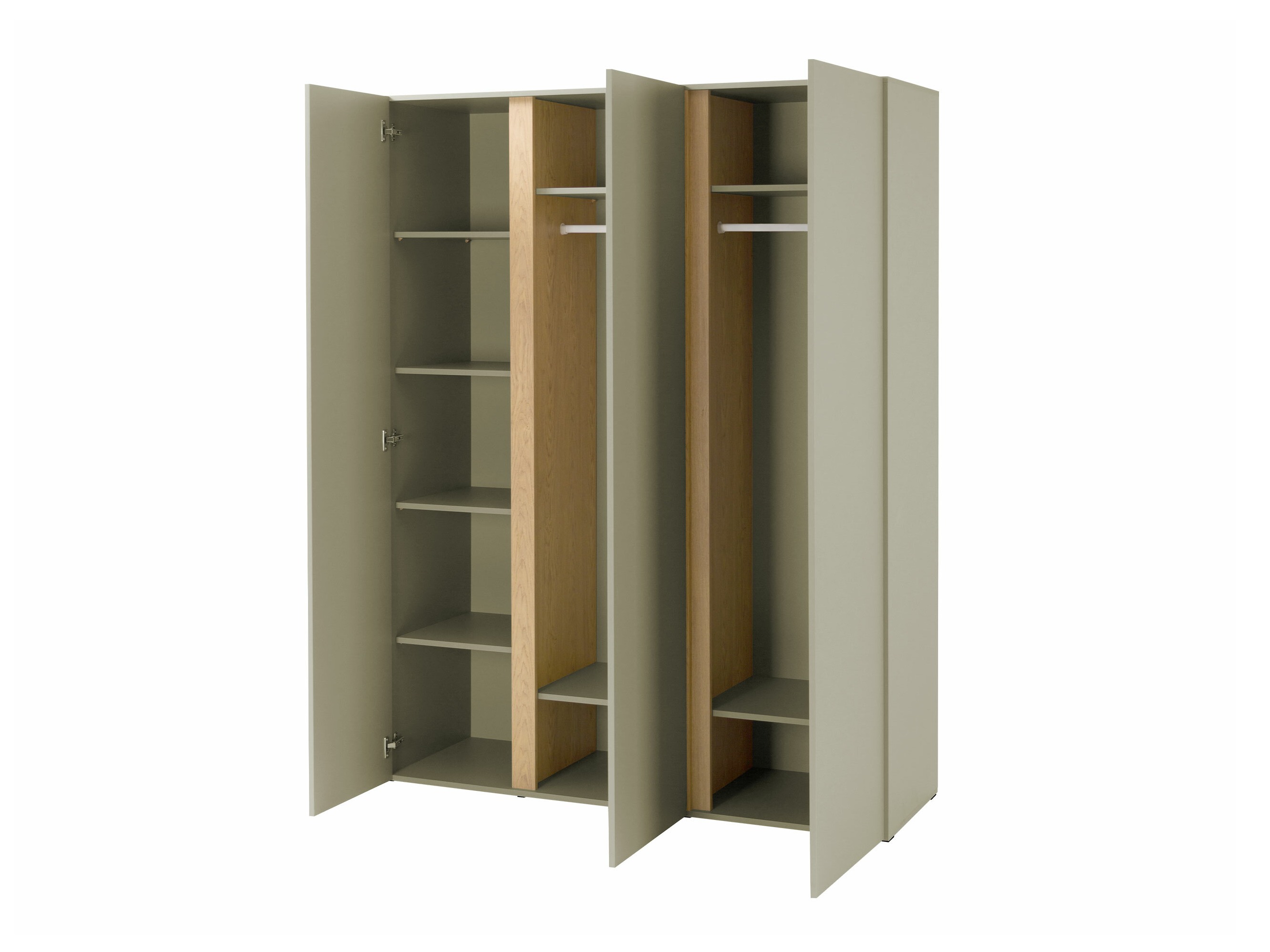Garderobeskab Fiosono 100 (Beige + Lys eg)