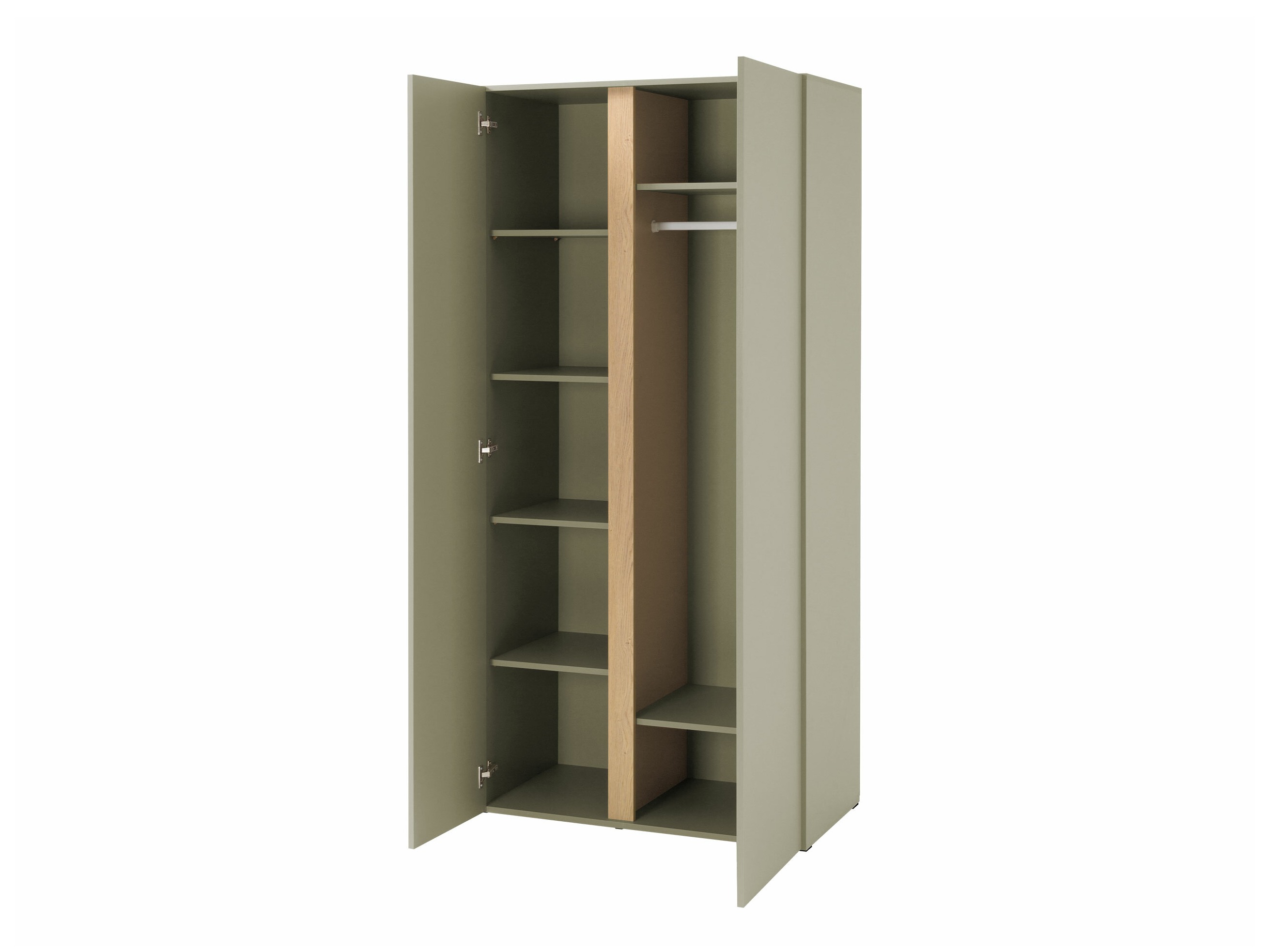 Garderobeskab Fiosono 102 (Beige + Lys eg)
