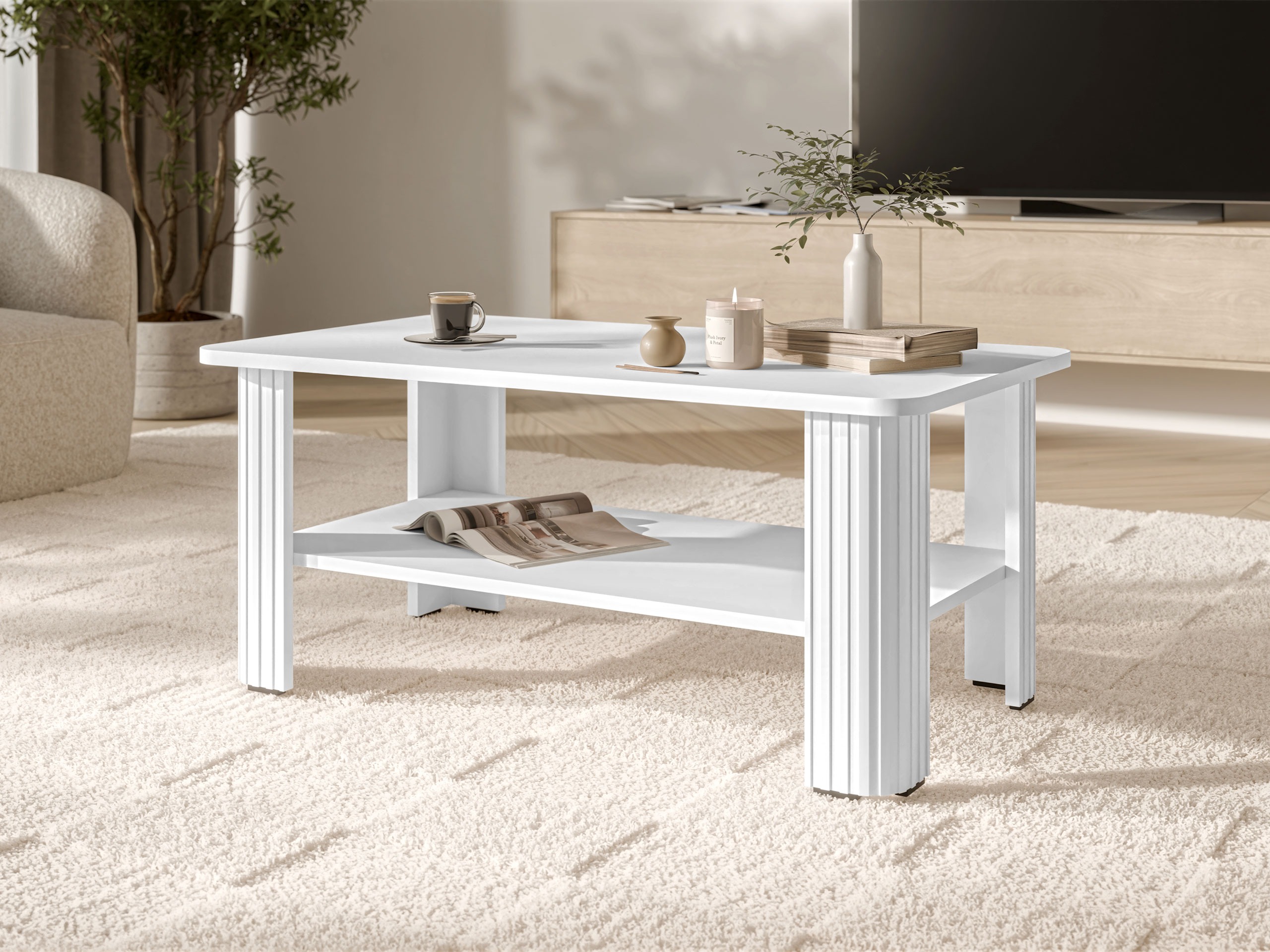 Sofabord Charlotte 213 (Hvid)