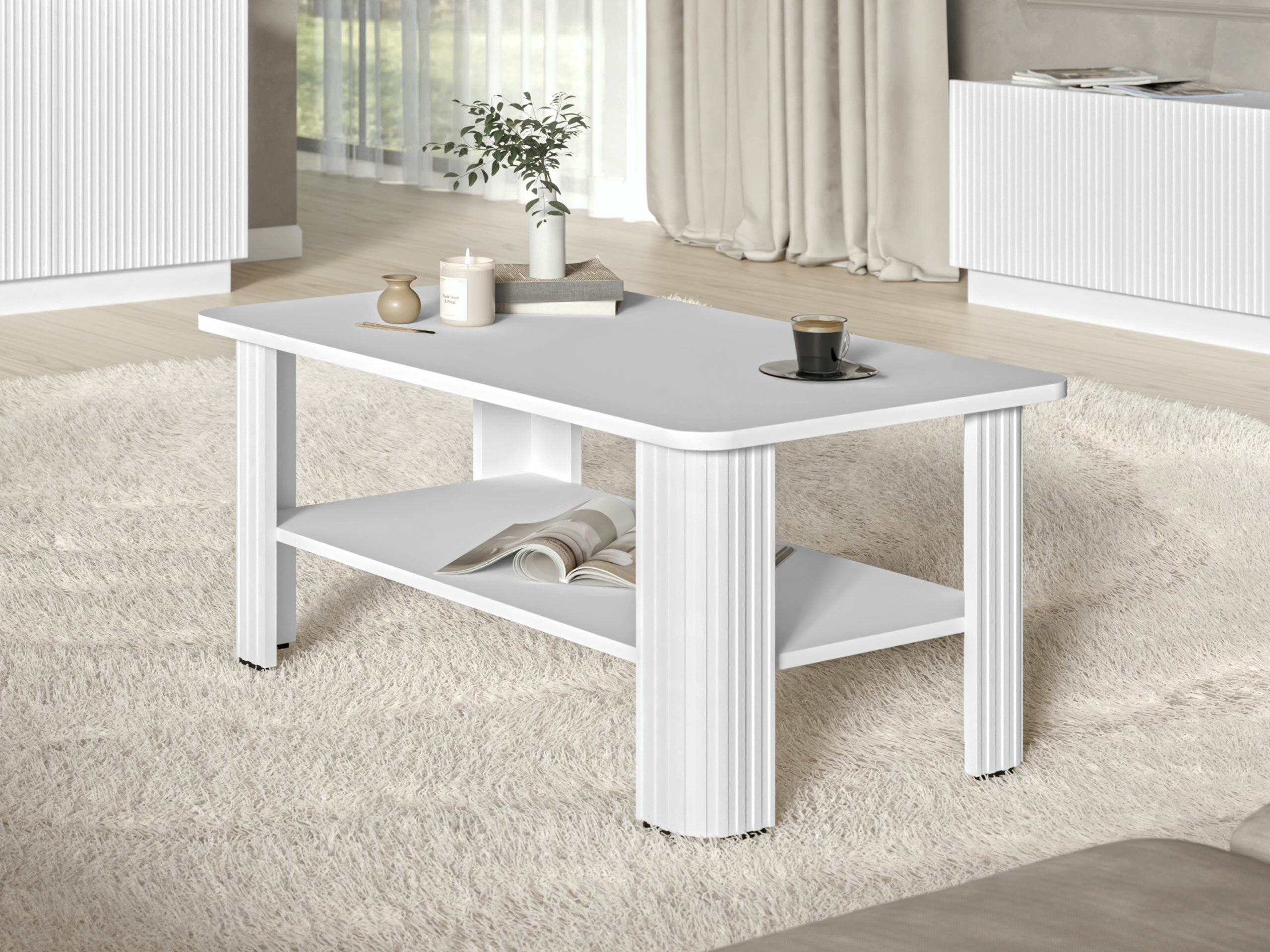 Sofabord Charlotte 213 (Hvid)