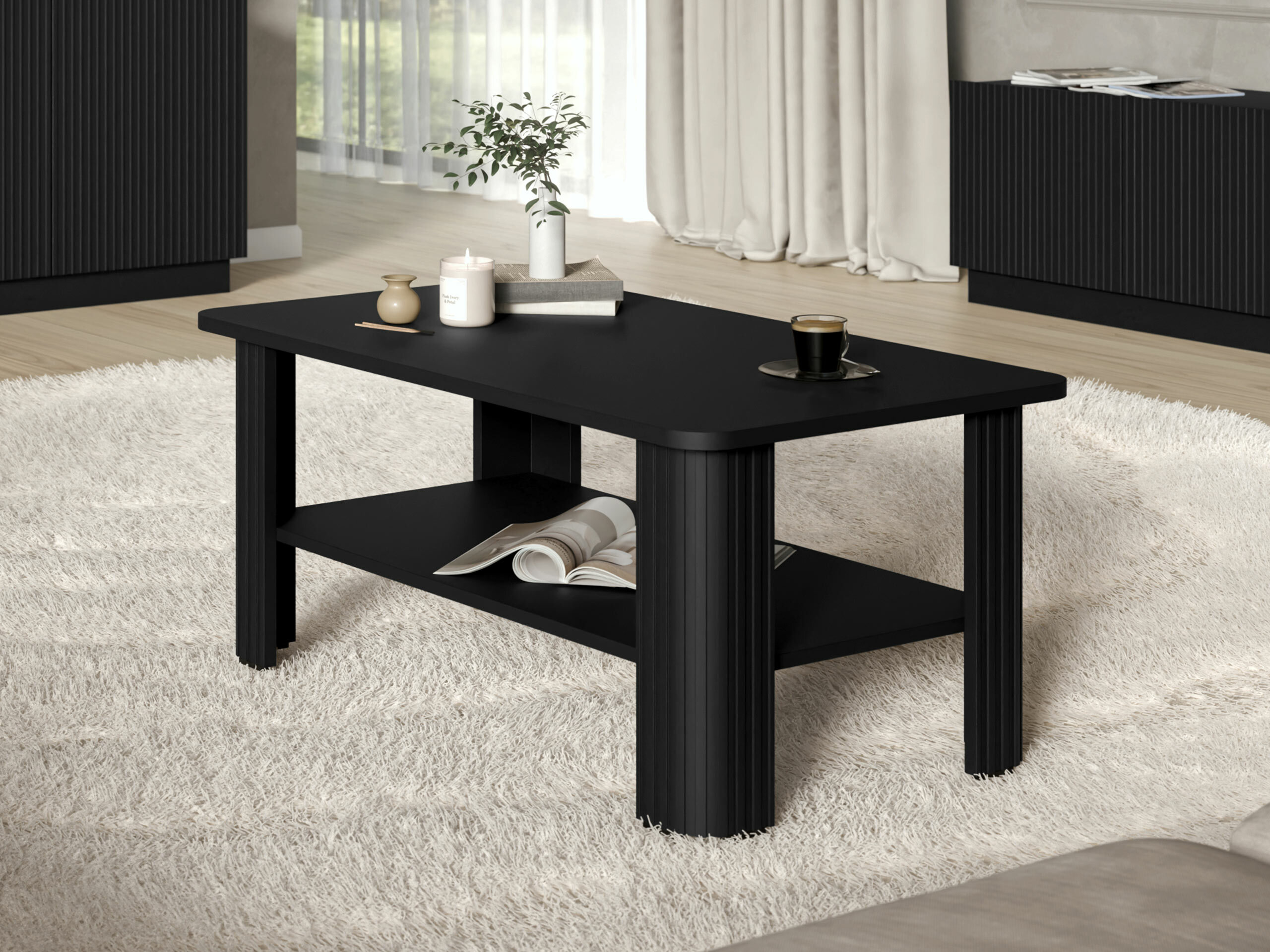 Sofabord Charlotte 213 (Sort)