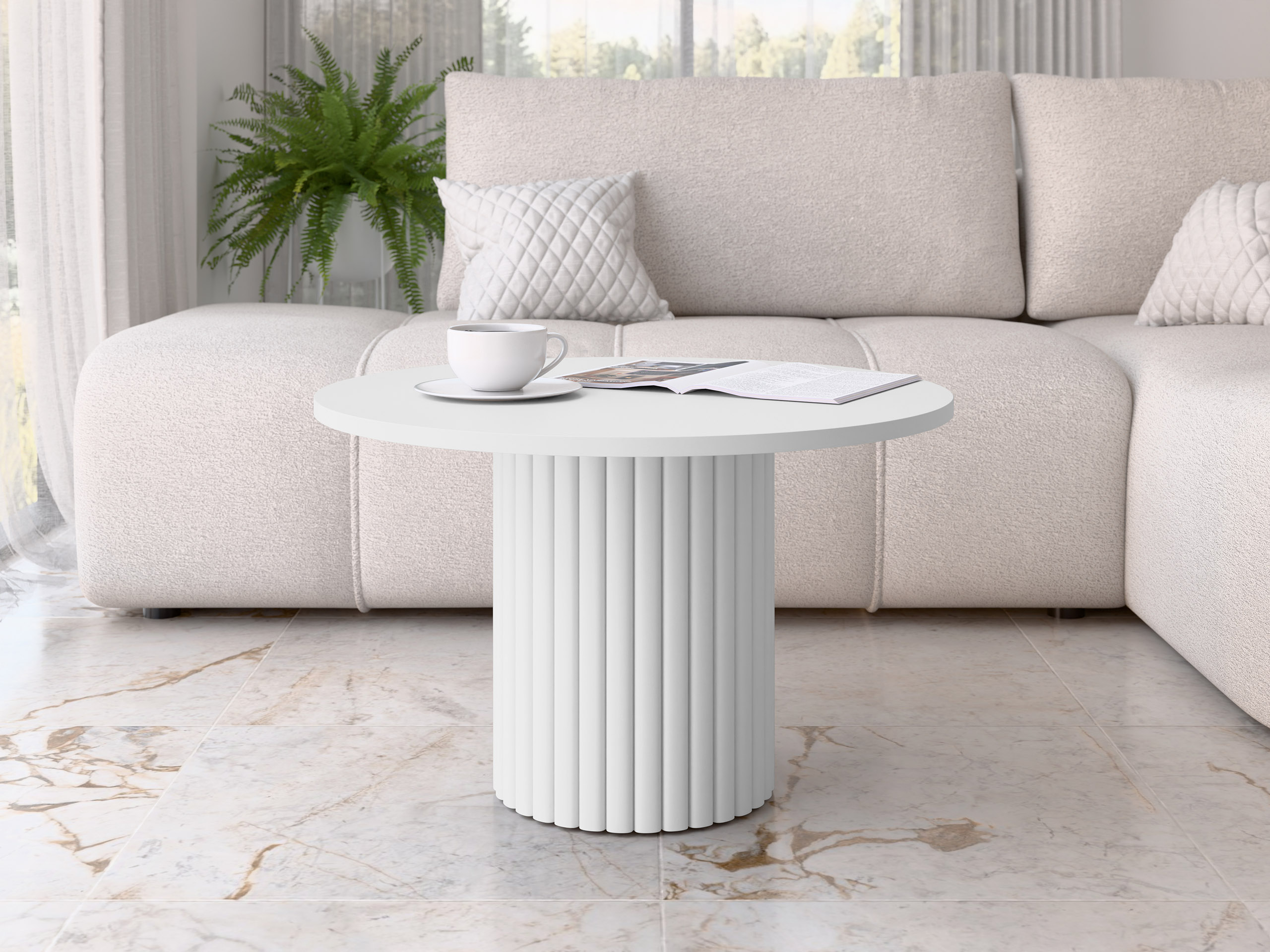 Sofabord Dearborn 107 (Hvid)