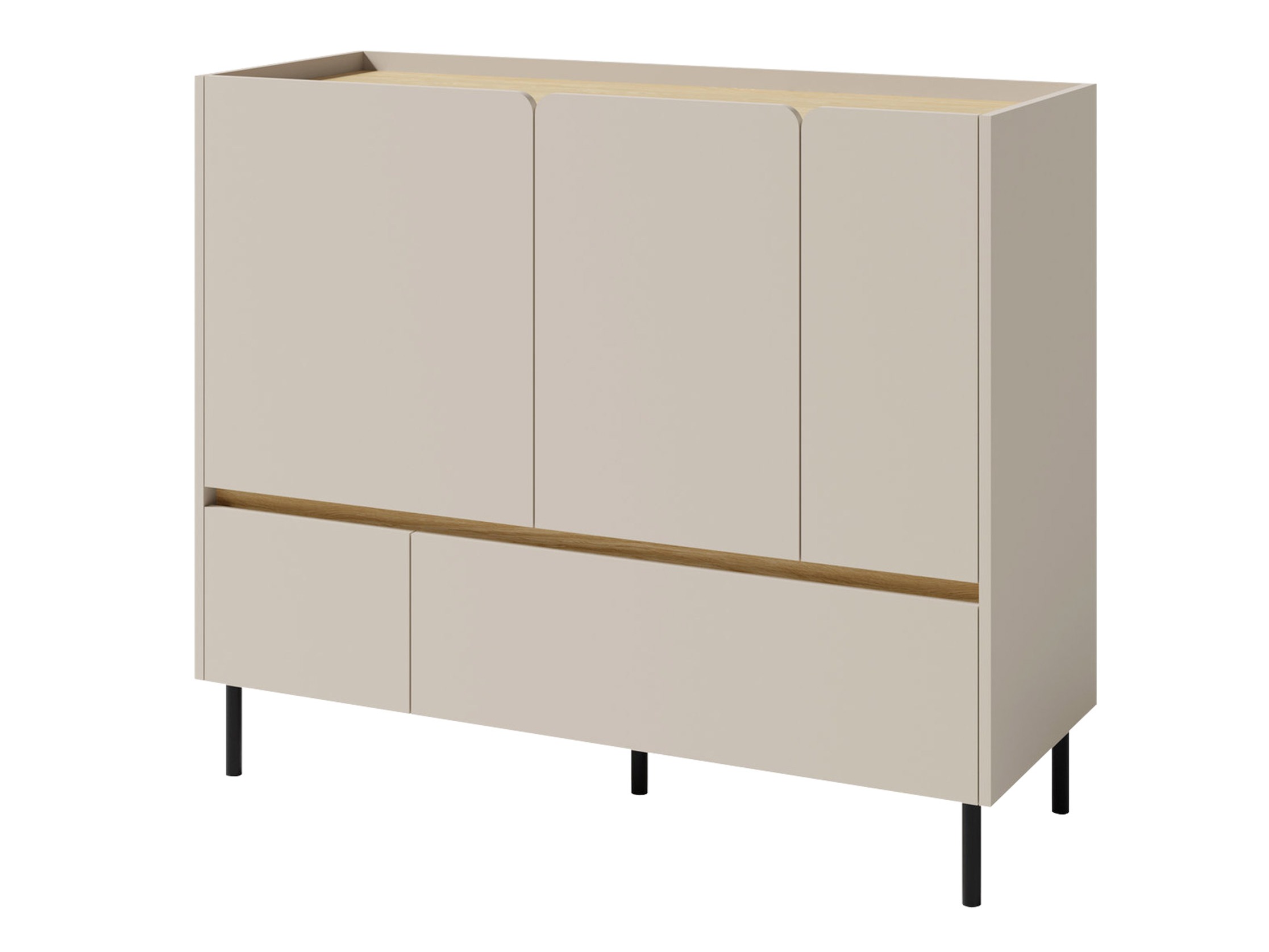 Kommode Fiosono 107 (Beige + Lys eg)