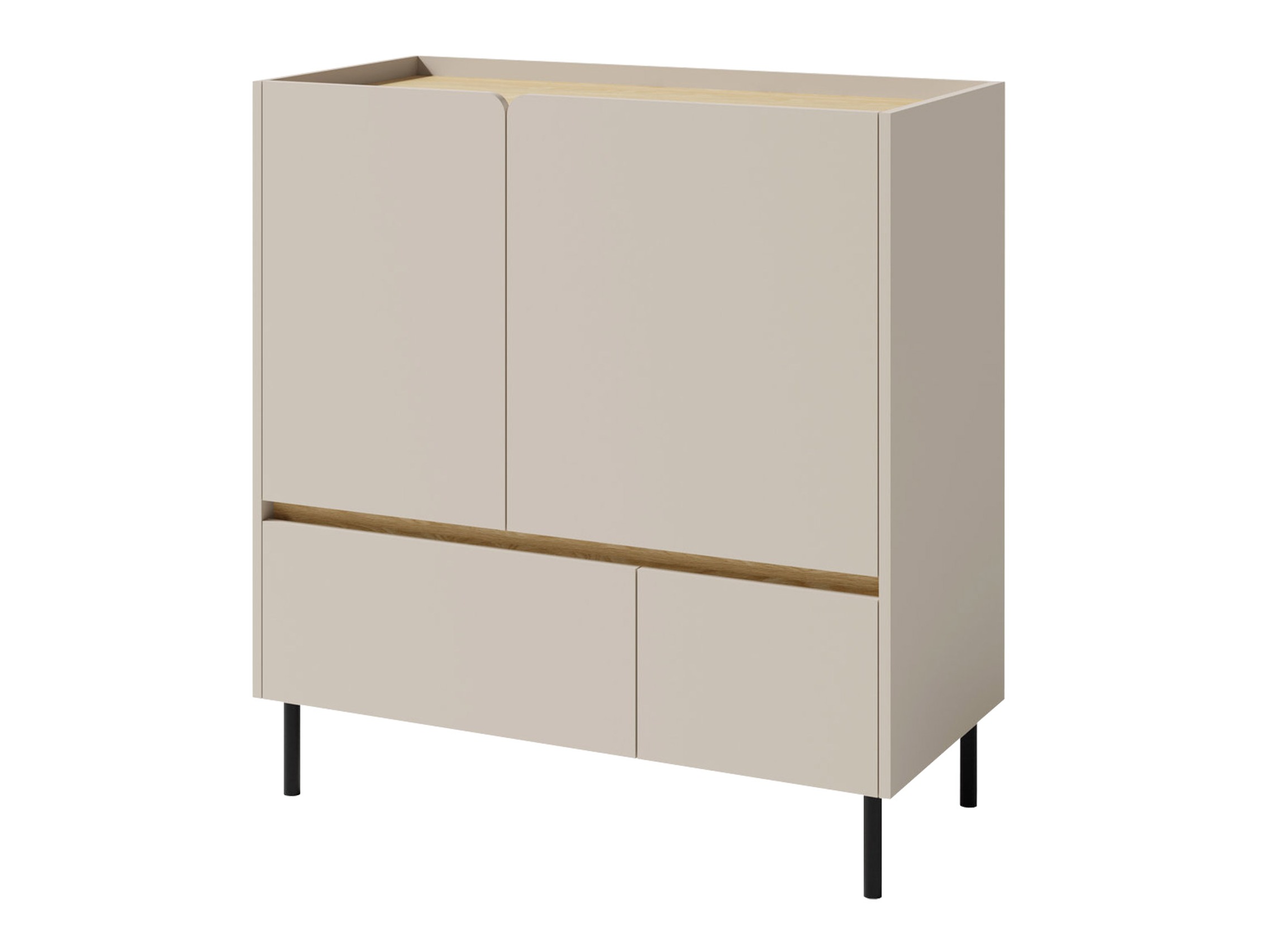 Kommode Fiosono 108 (Beige + Lys eg)
