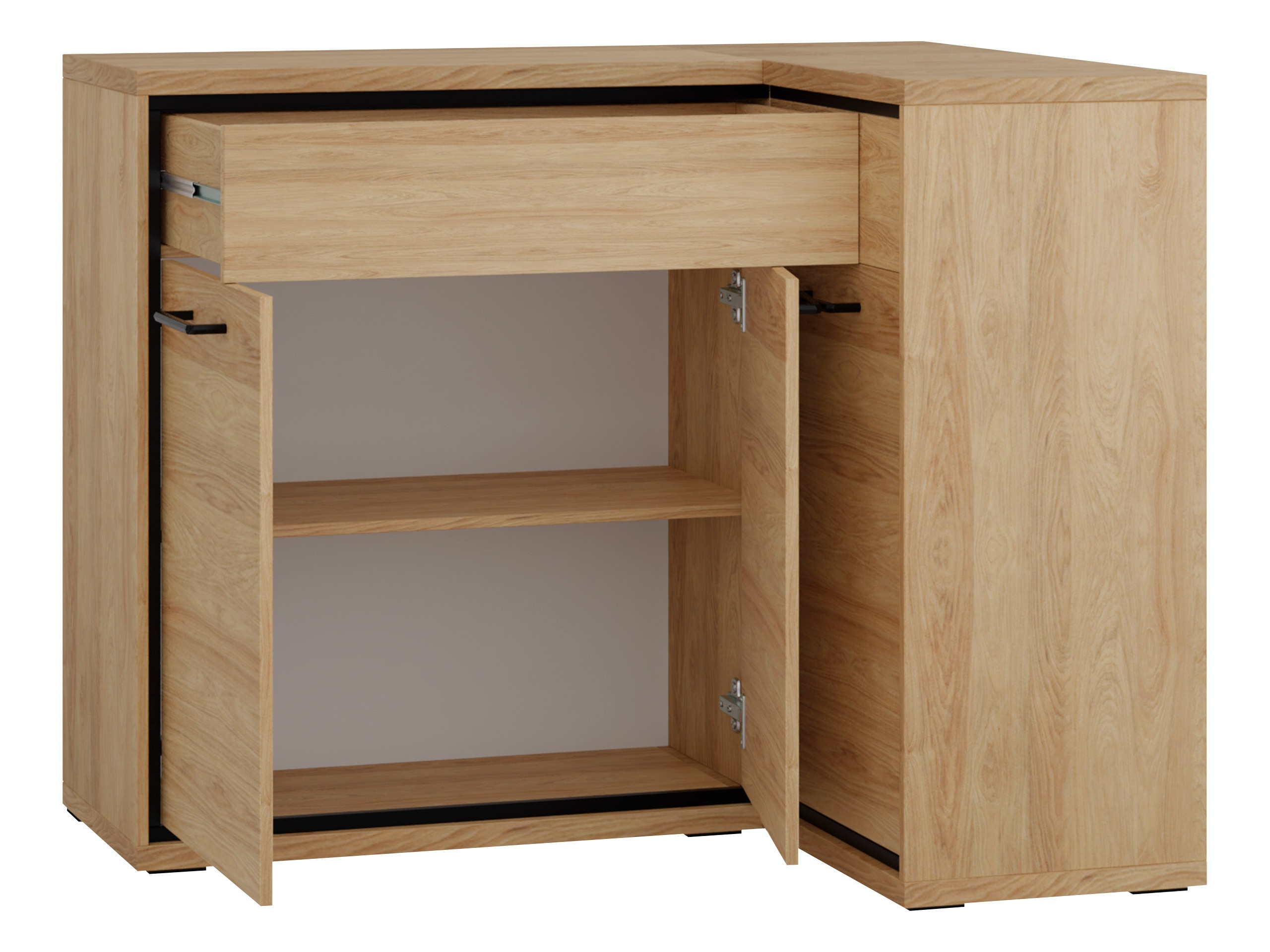 Hjørne kommode Etrmoni 106 (Lyst træ)