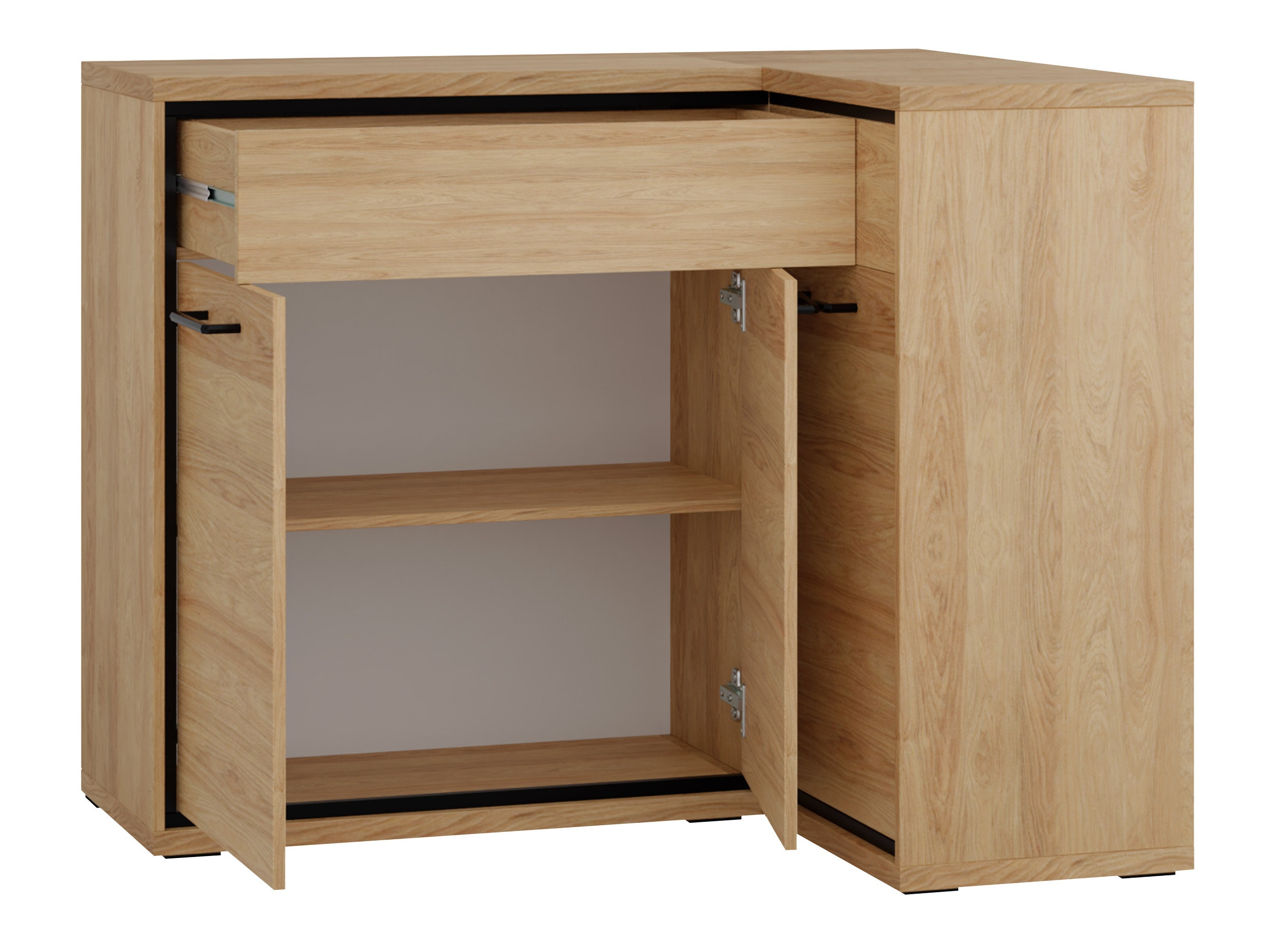 Hjørne kommode Etrmoni 106 (Lyst træ)